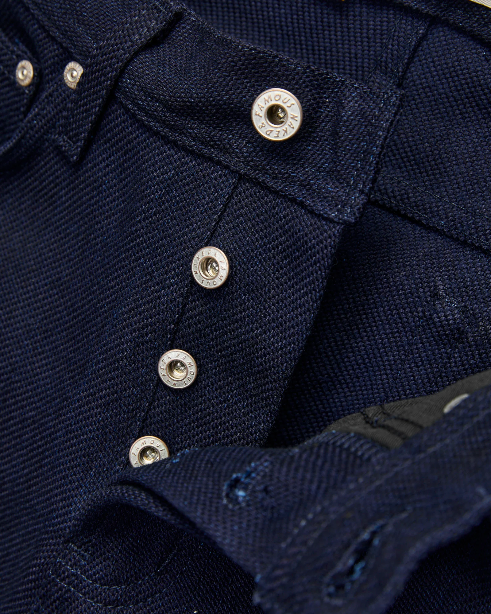 "Maekake Dobby" 12.2oz Indigo Dobby - Weird Guy Fit - Image 7