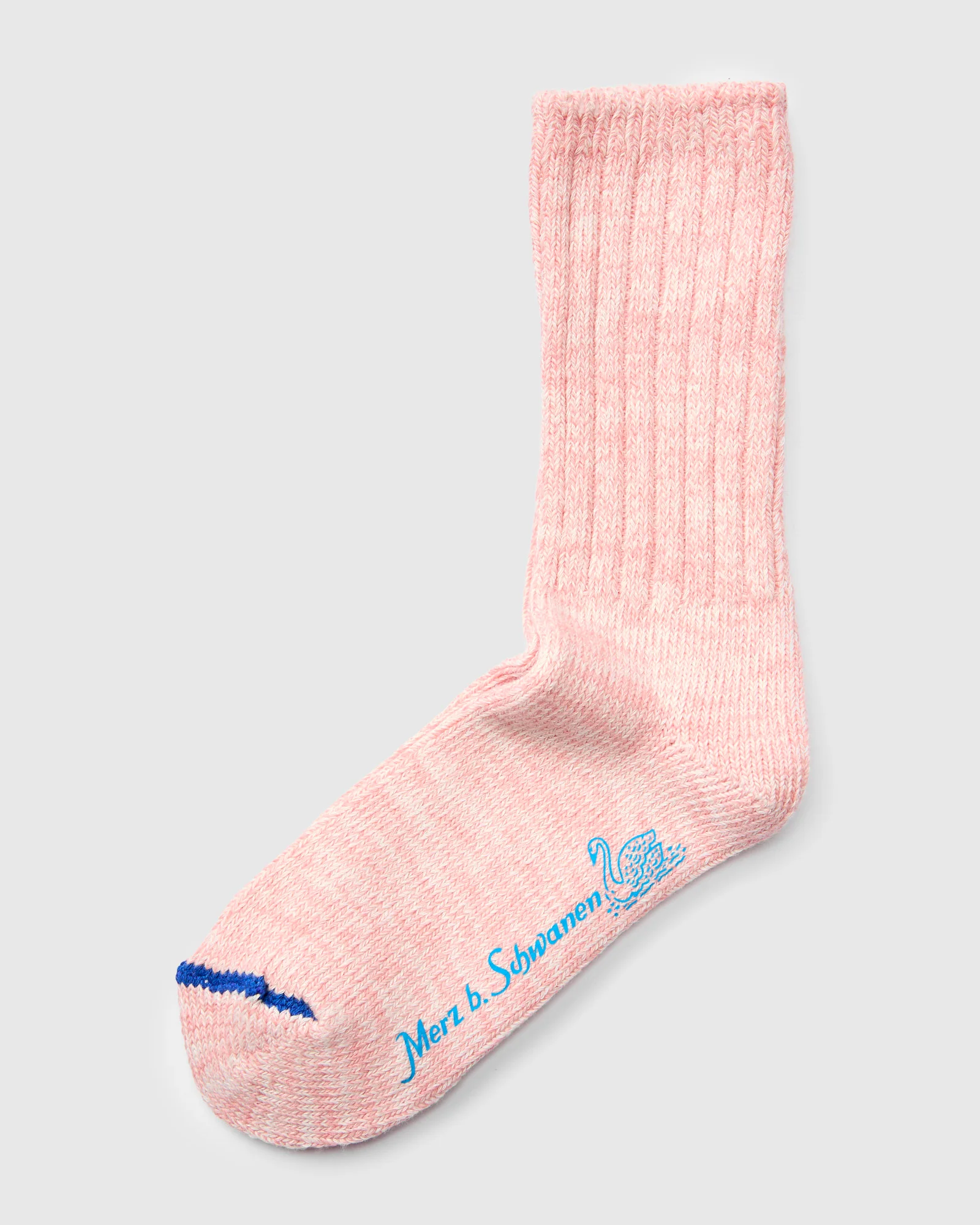 Melange Cotton Socks in Peach Nature Melange - Image 2
