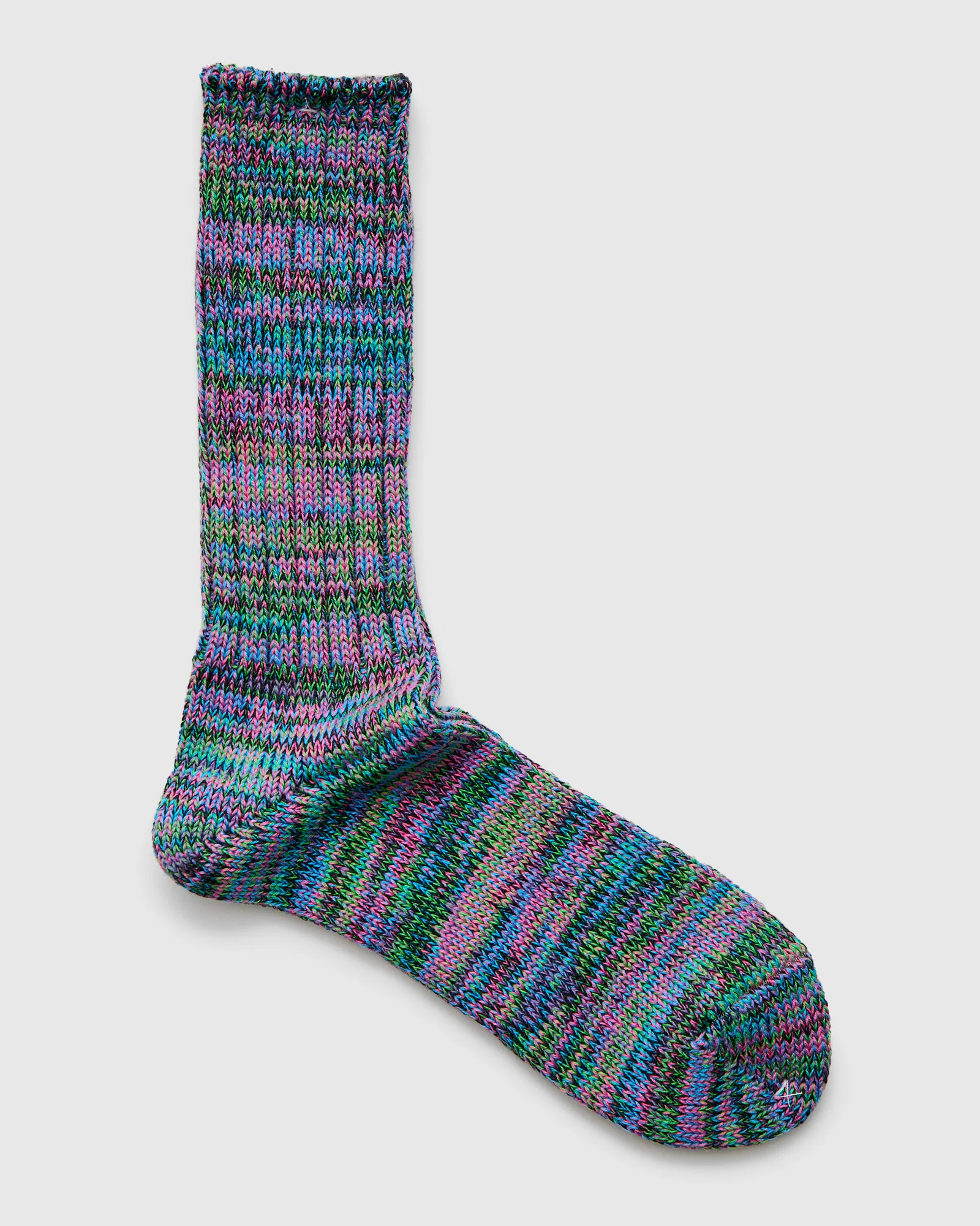 Melange Crew Sock in Rave - Image 2