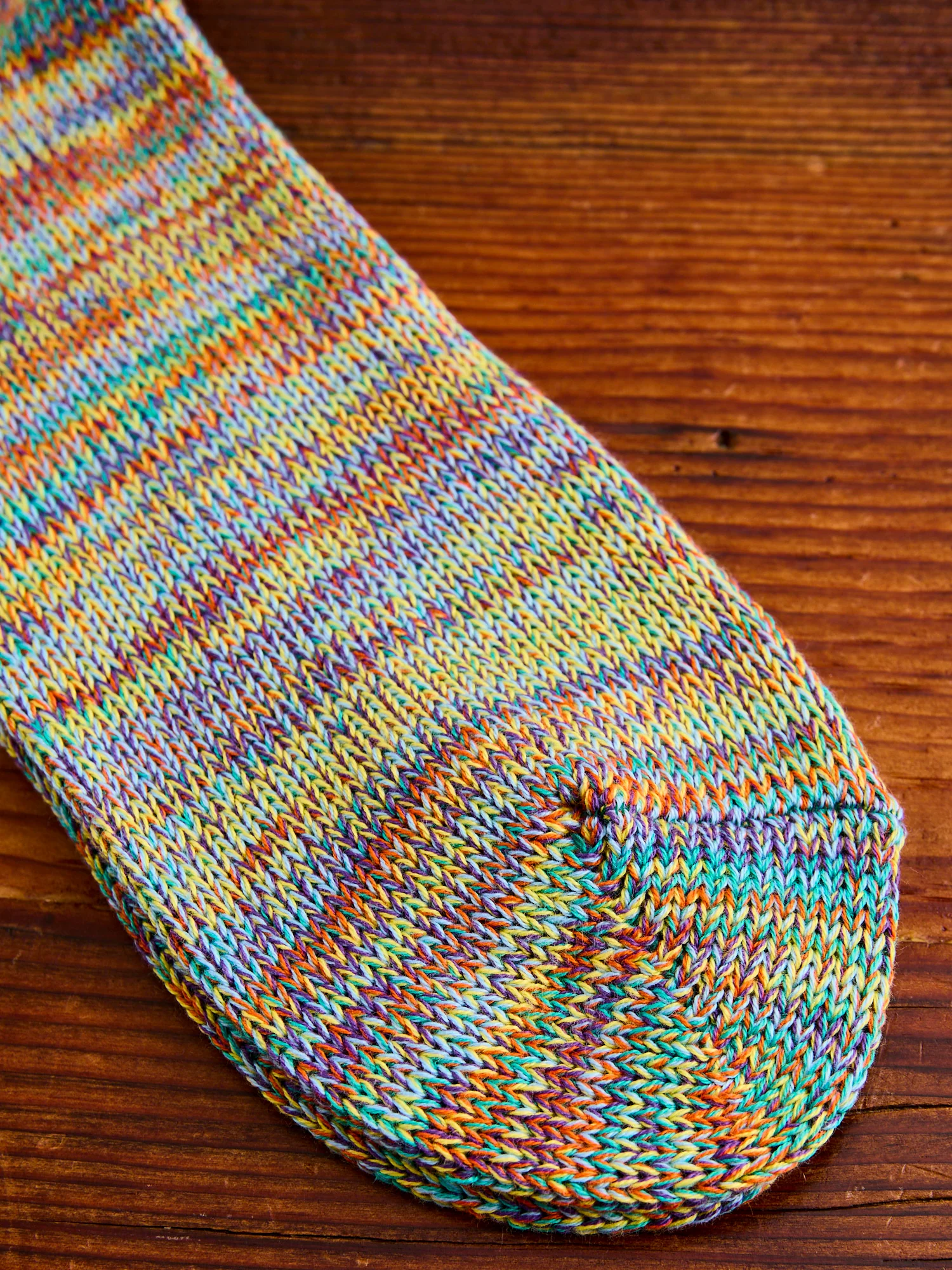 Melange Quarter Length Sock in Green - Image 3