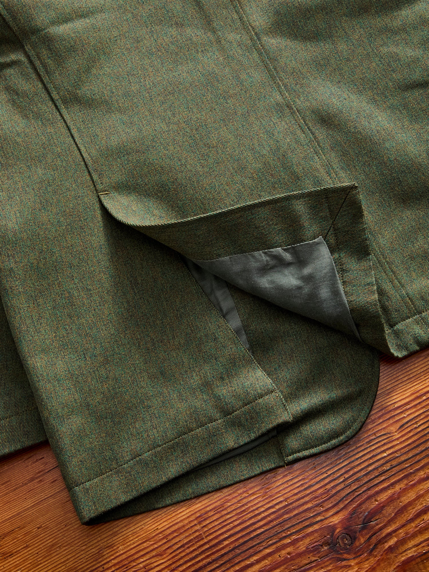 Melange Twill Andover Jacket in Olive - Image 11