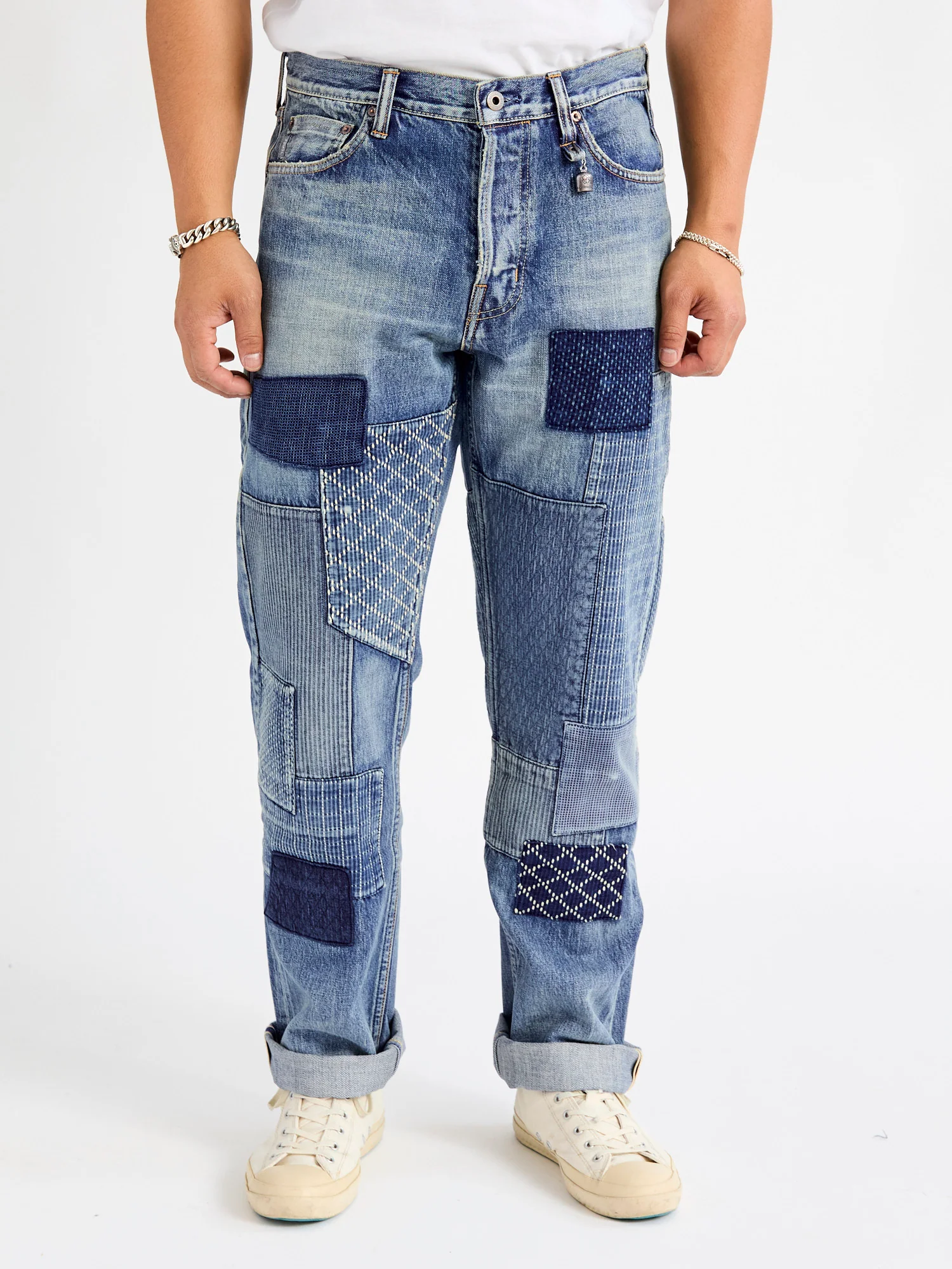 MG115 Boro Repair Selvedge Denim - Classic Straight Fit - Image 2