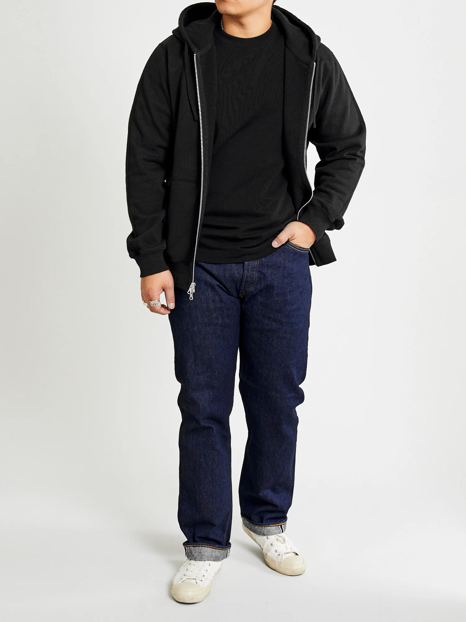 Midweight Jersey T-Shirt in Black - Image 8