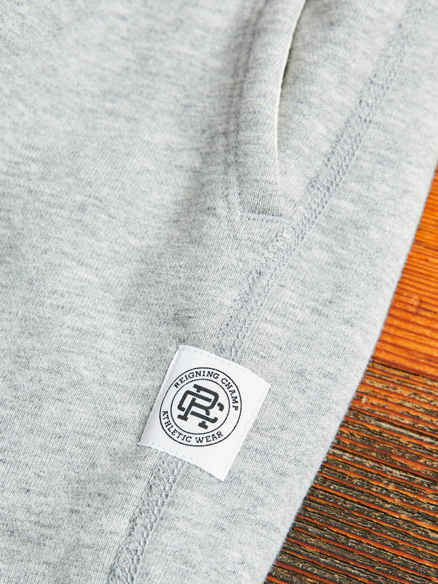 Midweight Terry Cuffed Sweatpant in Heather Grey - Image 5