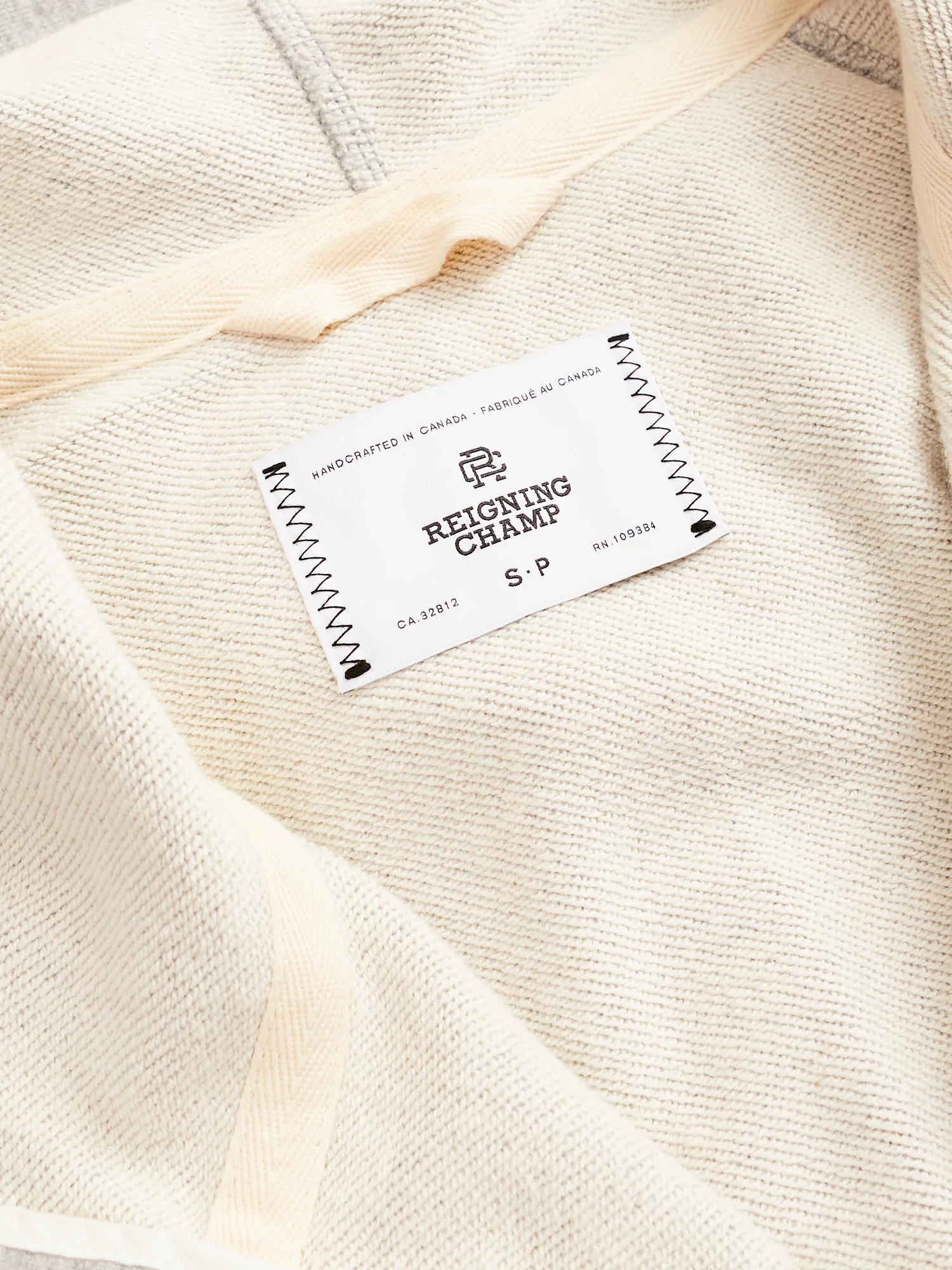 Midweight Terry Hooded Robe in Heather Grey - Image 6