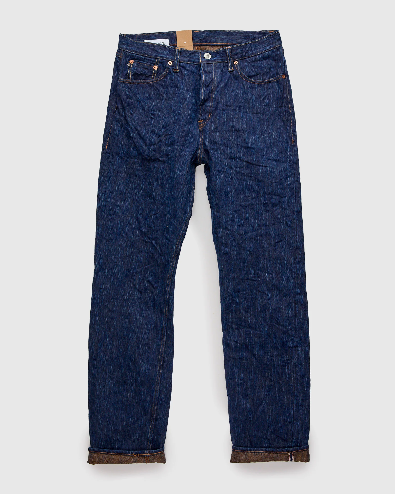 MIJ15 "Hand Dyed Natural Indigo x Kakishibu" 15oz Selvedge Denim - True Guy Fit - Image 2