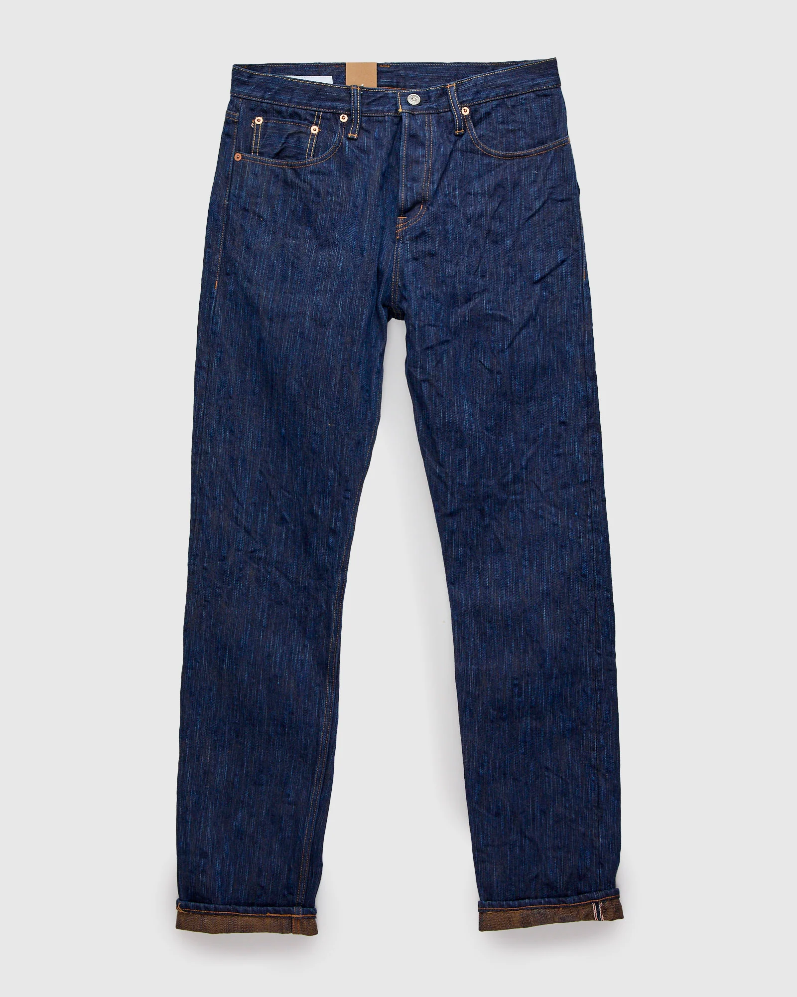 MIJ15 "Hand Dyed Natural Indigo x Kakishibu" 15oz Selvedge Denim - Weird Guy Fit - Image 2
