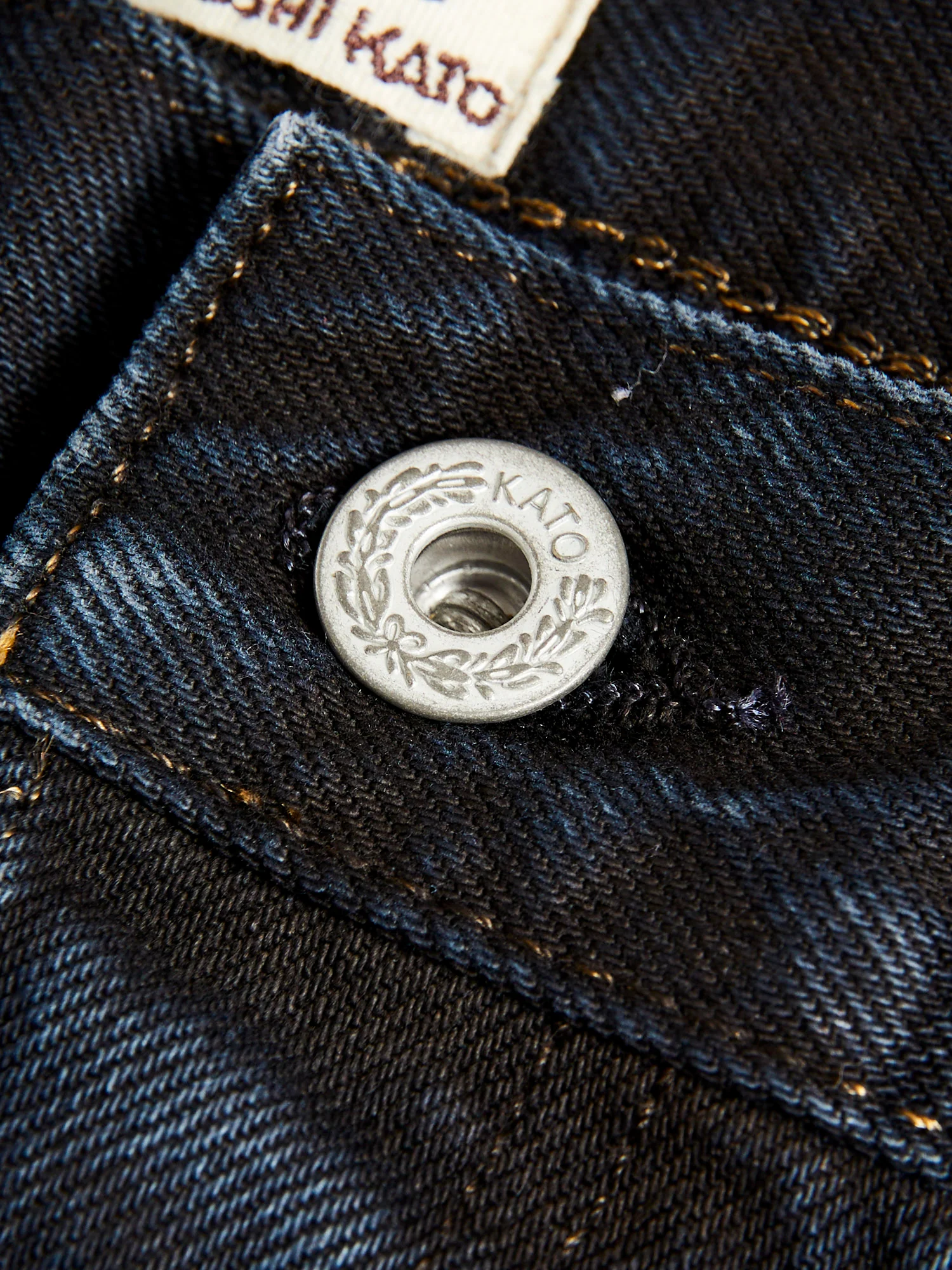 "Miles" 12.5oz Natural Slub Black Overdye Selvedge Denim - Pen Slim - Image 7