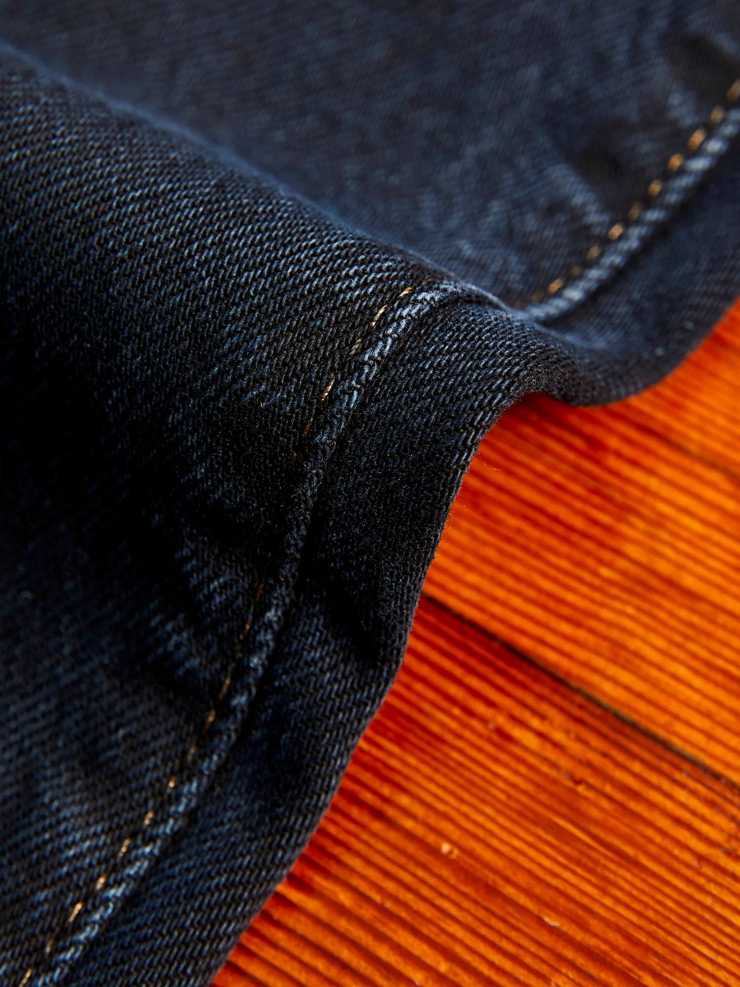 "Miles" 12.5oz Natural Slub Black Overdye Selvedge Denim - Pen Slim - Image 9