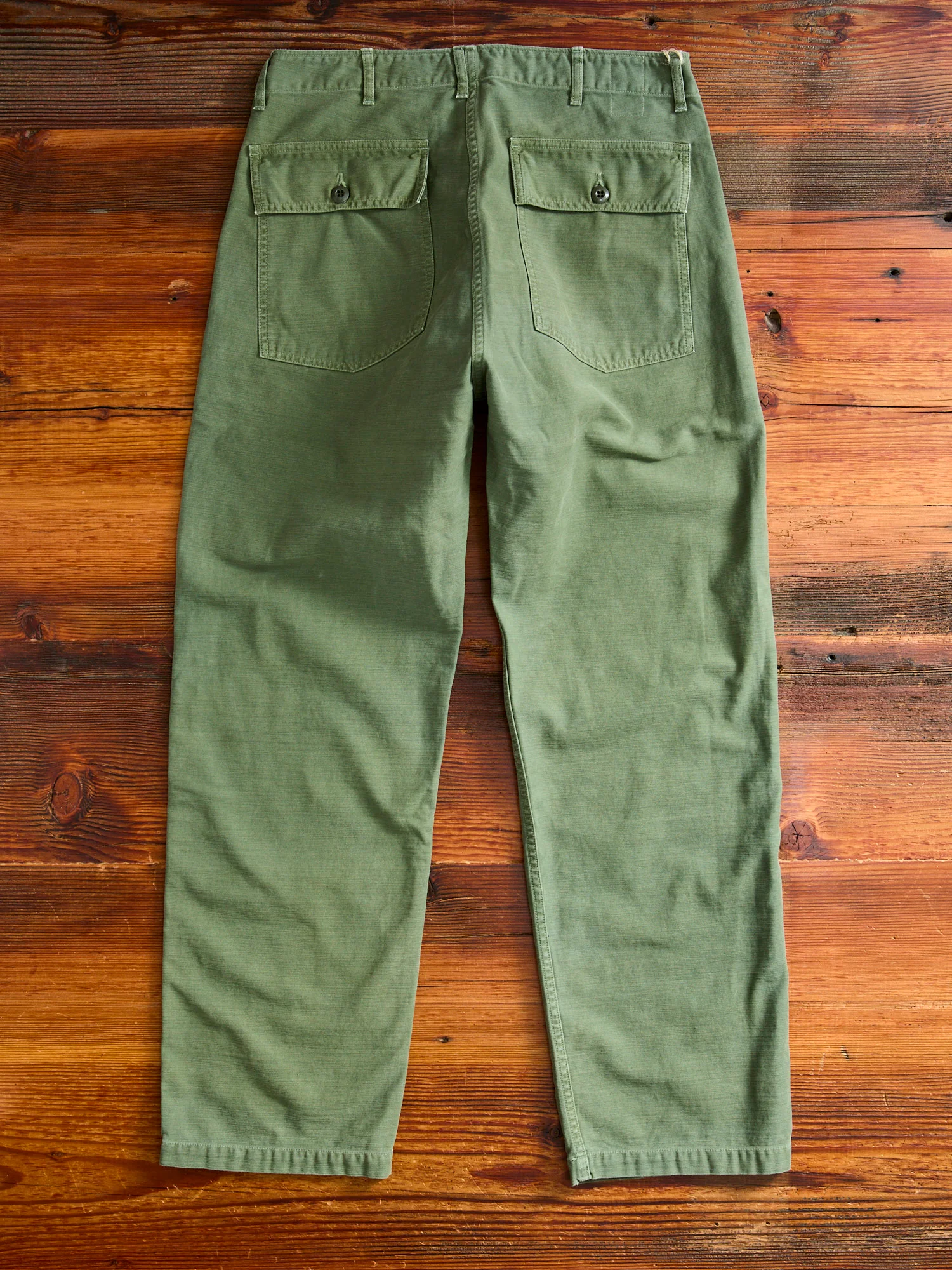 Military Satin Utility Trouser in Olive Drab - Image 11