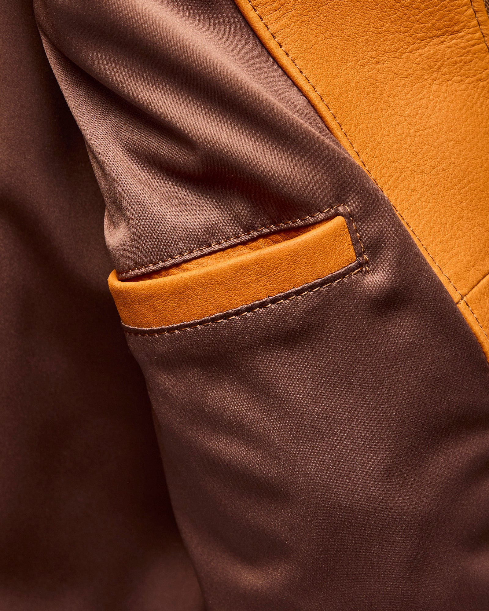 MSP-4043 Western Yoke Leather Jacket in Brown Suede - Image 7