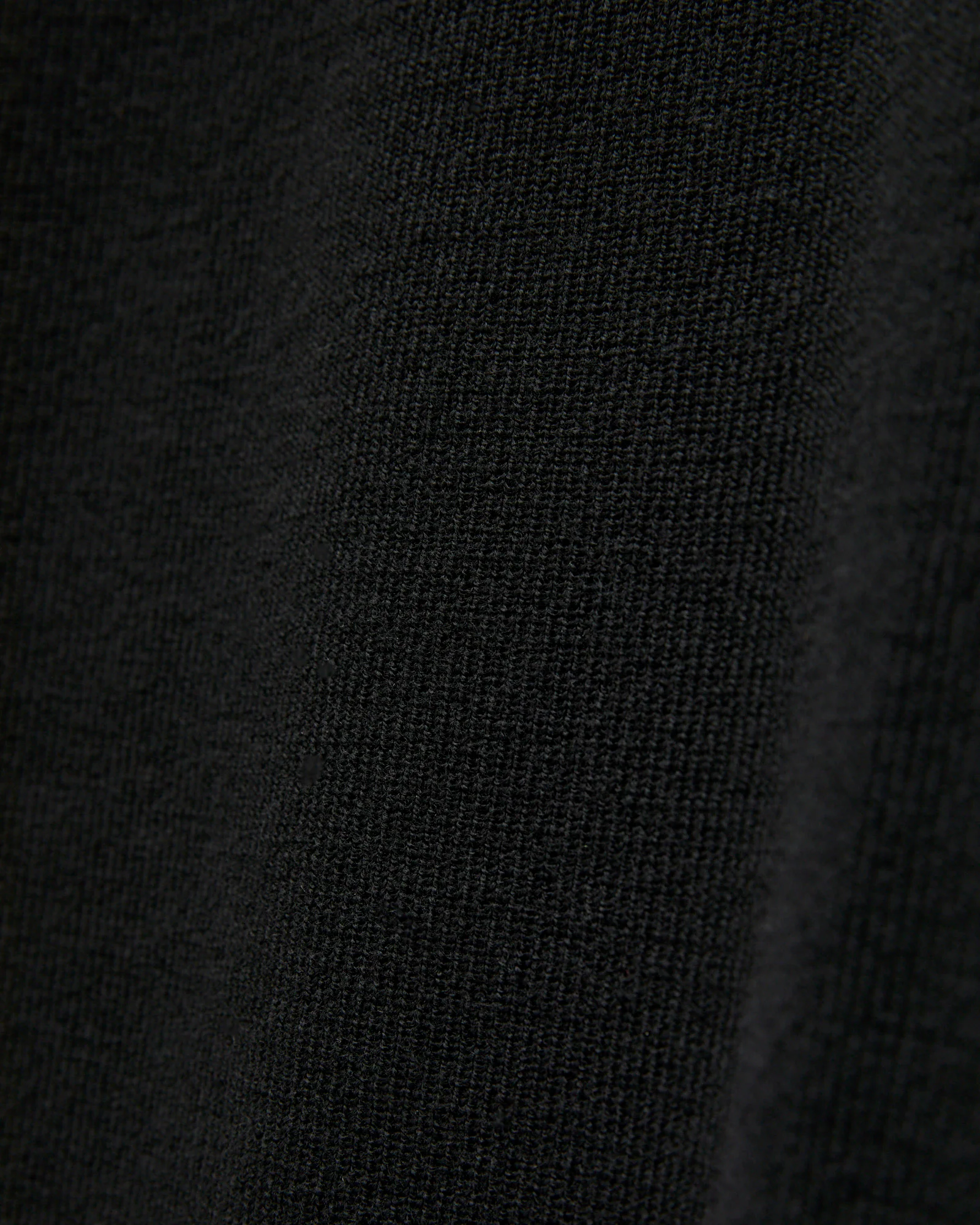 MWCC01 "Good Basics" Merino Wool Knit Sweater in Deep Black - Image 7
