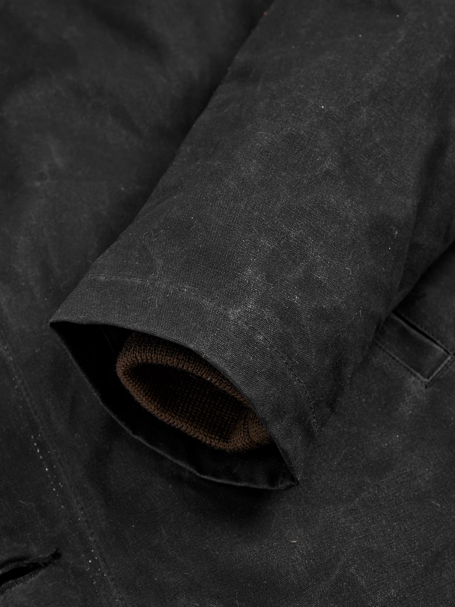 N-1 Deck Jacket in Black Kodiak - Image 9