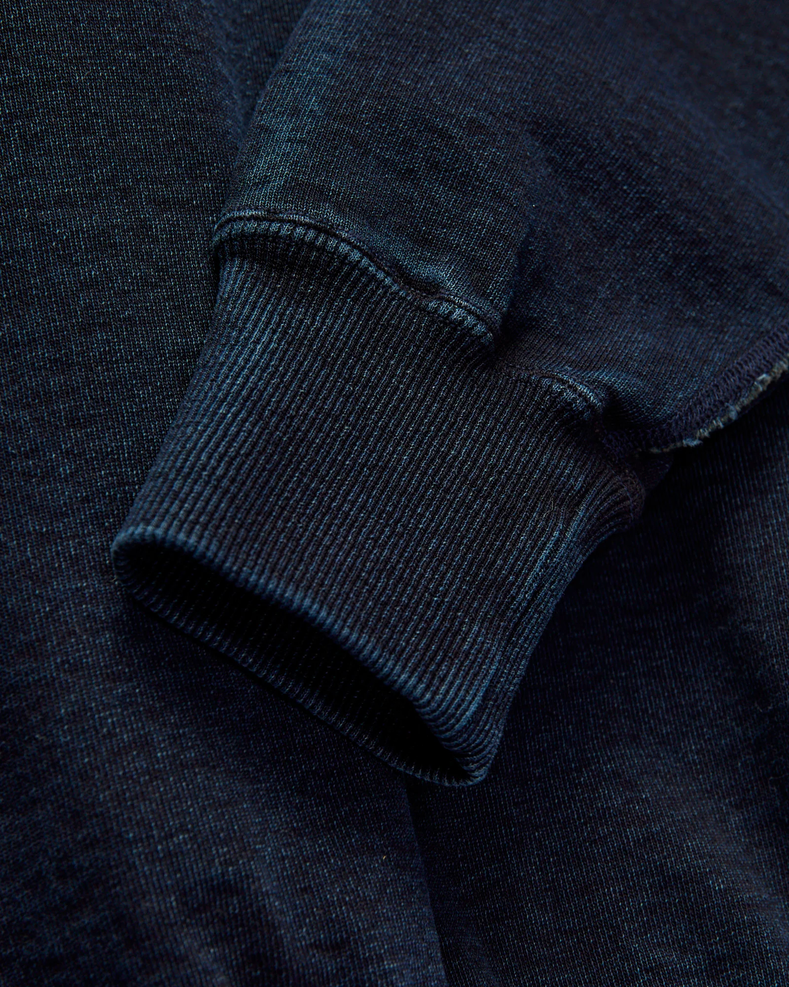 "Natural Dye" Crewneck Sweatshirt in Kakishibu Indigo - Image 5