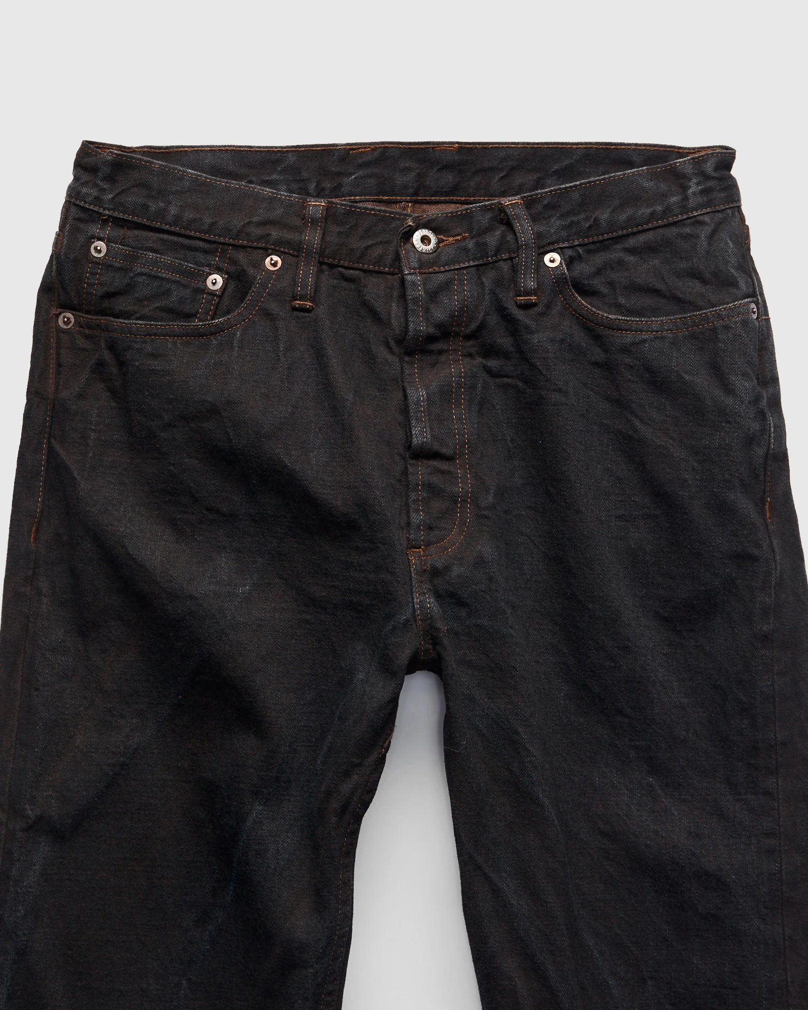 "Natural Dye Pack" 14oz Brown Selvedge Denim - Classic Straight Fit - Image 6