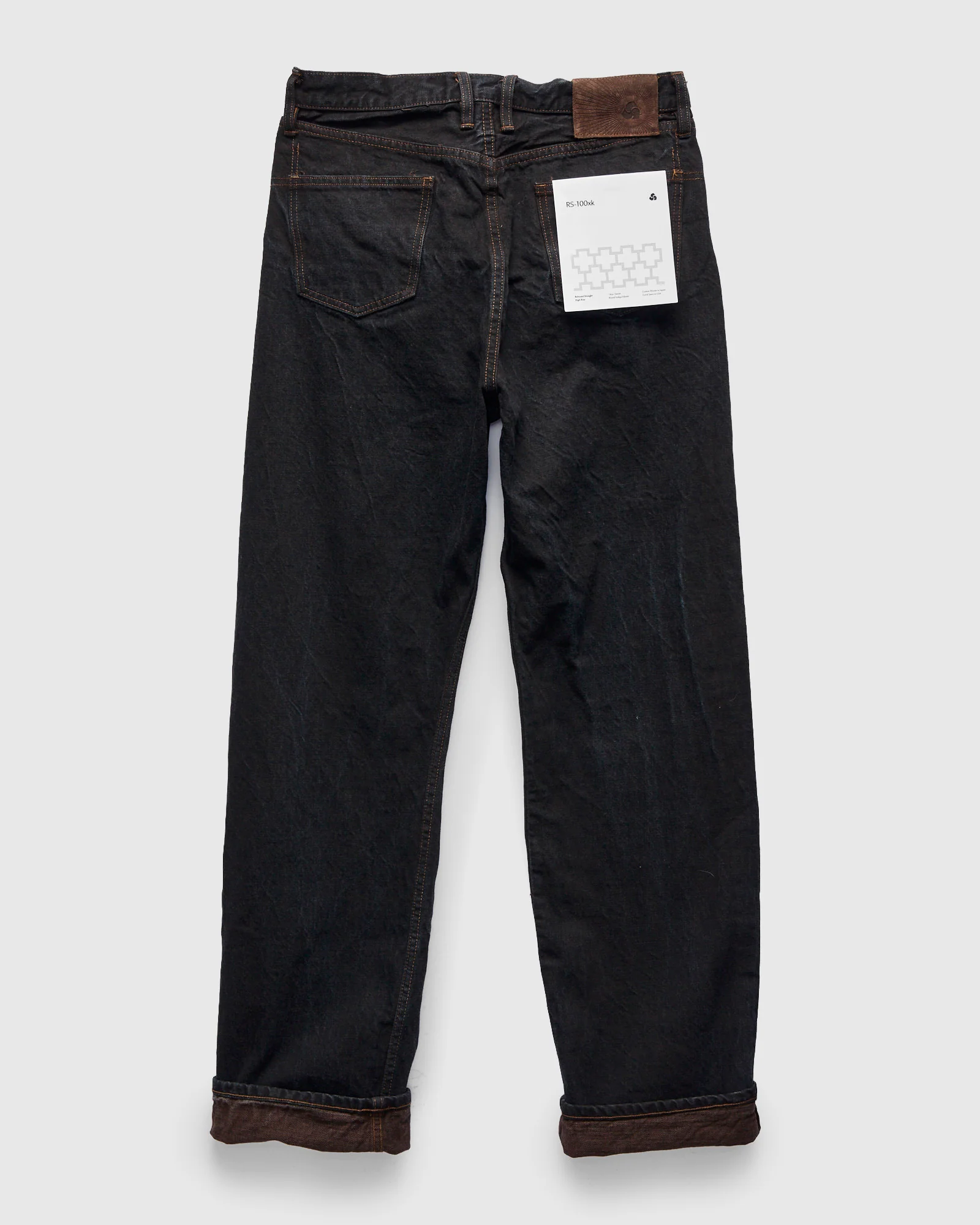 "Natural Dye Pack" 14oz Brown Selvedge Denim - Relaxed Straight Fit - Image 3