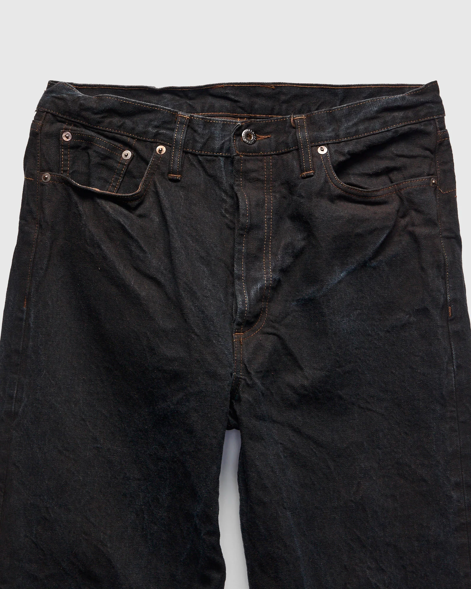 "Natural Dye Pack" 14oz Brown Selvedge Denim - Relaxed Straight Fit - Image 6