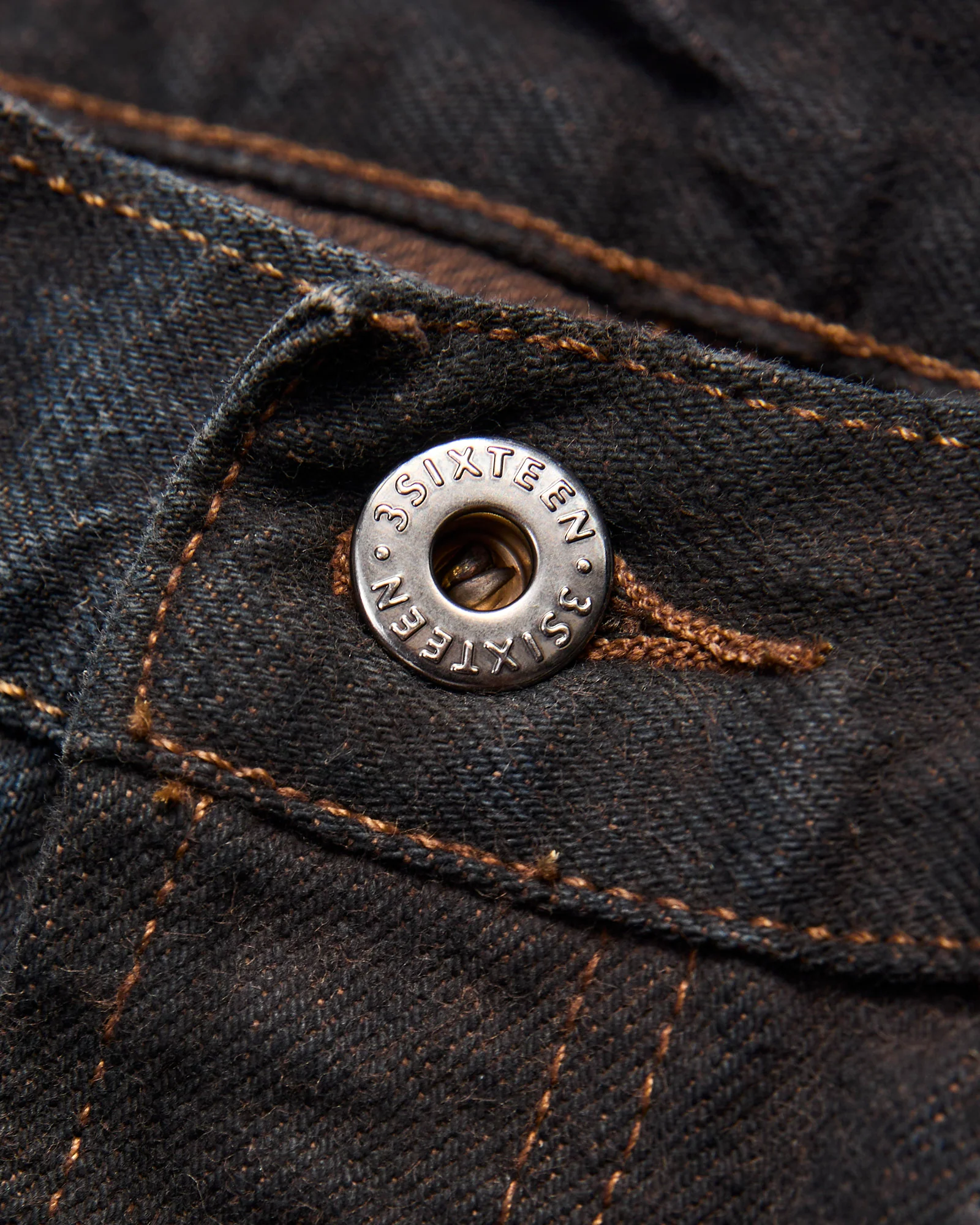 "Natural Dye Pack" 14oz Brown Selvedge Denim - Relaxed Straight Fit - Image 7