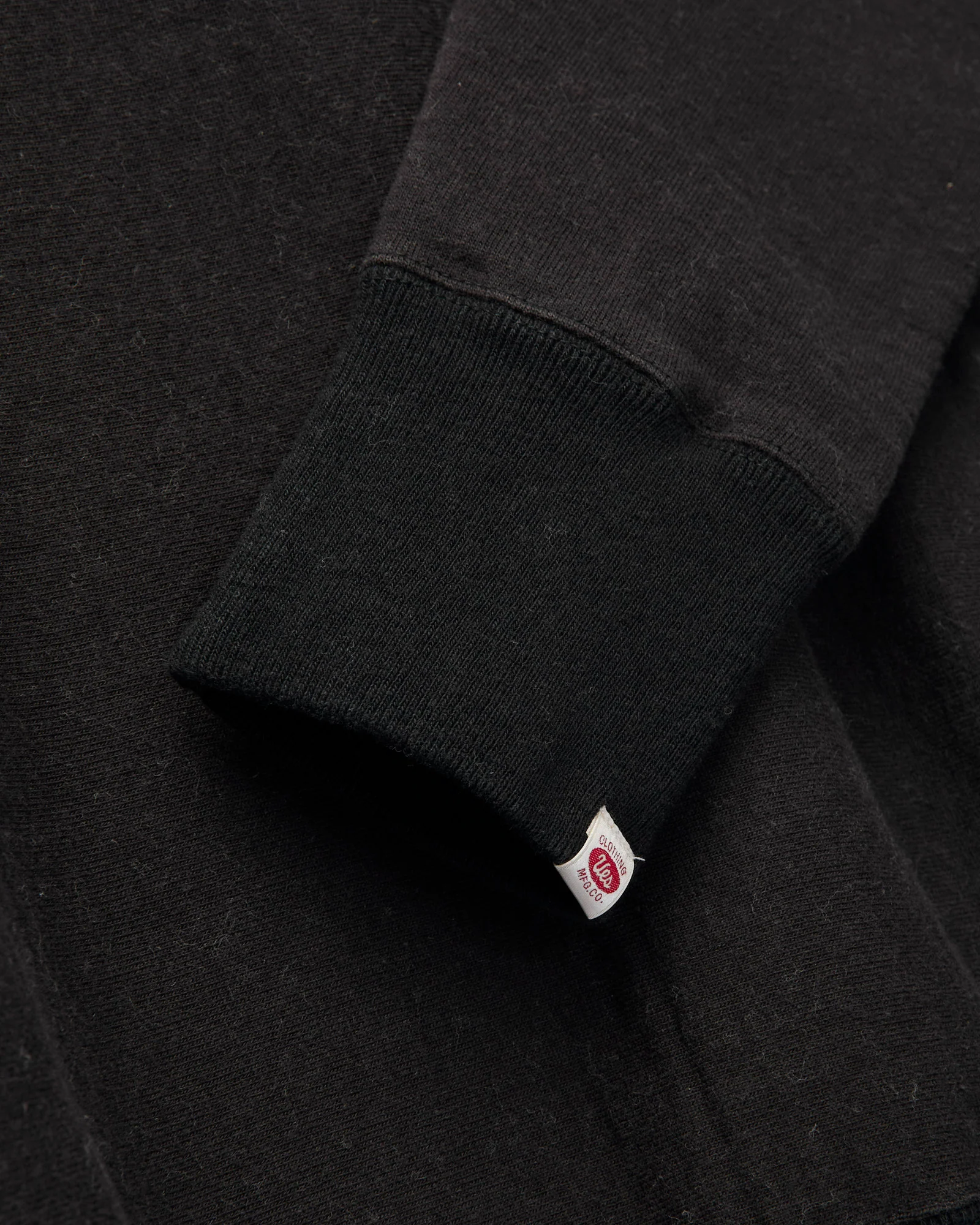 New Pucara Loopwheel Sweatshirt in Two-Tone Black - Image 5