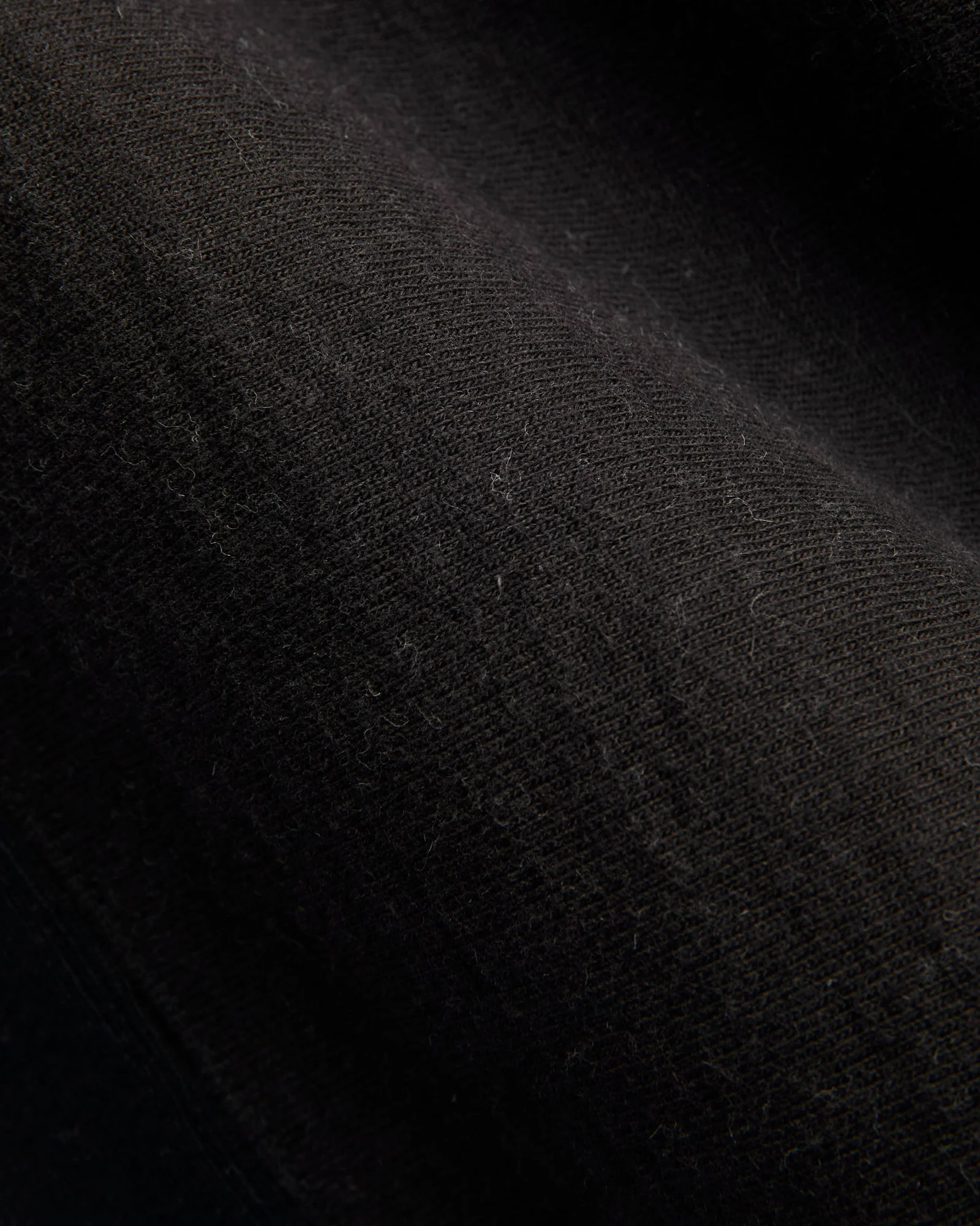 New Pucara Loopwheel Sweatshirt in Two-Tone Black - Image 6