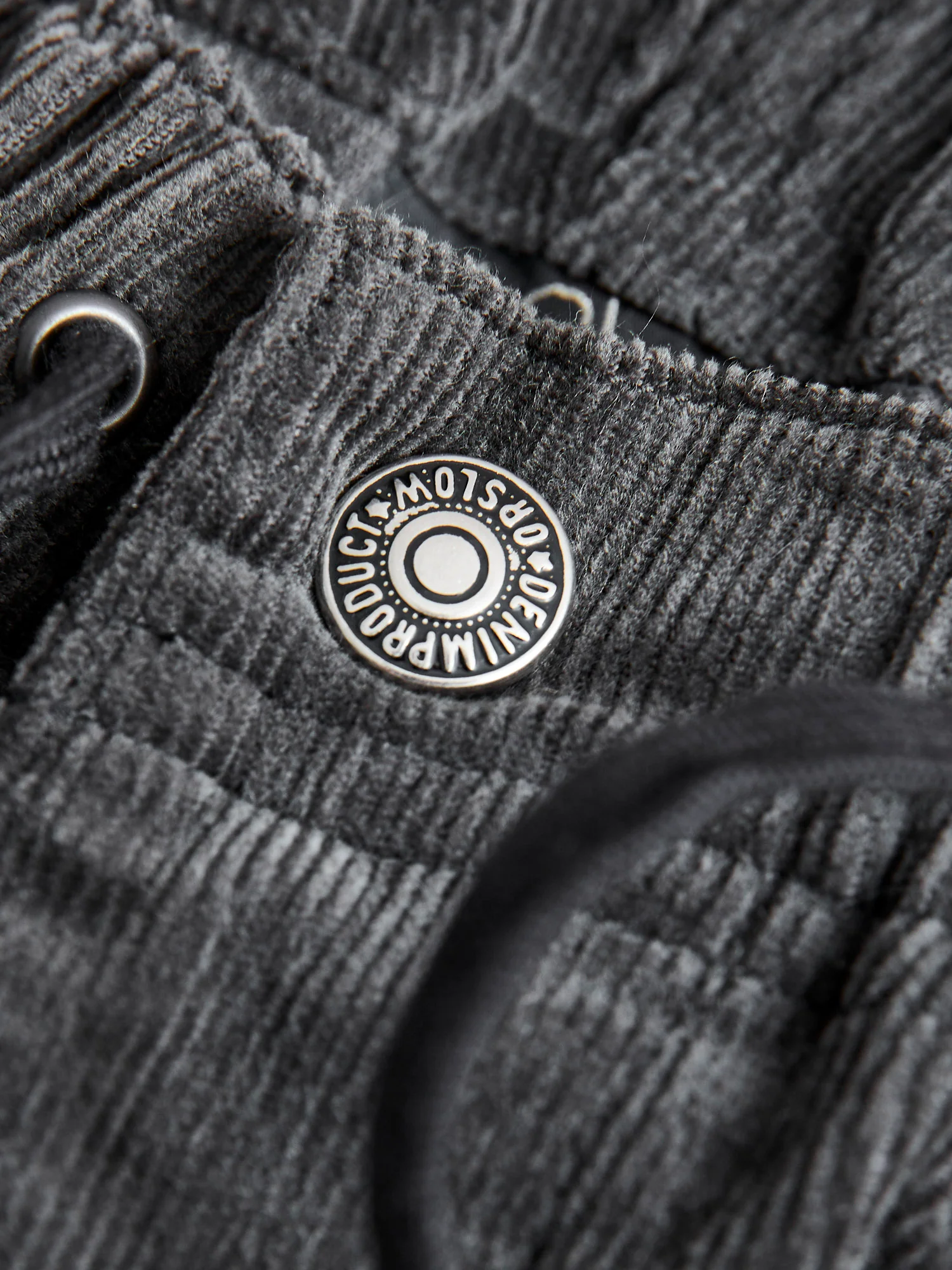New Yorker Stretch Corduroy Pants in Charcoal Grey - Image 6