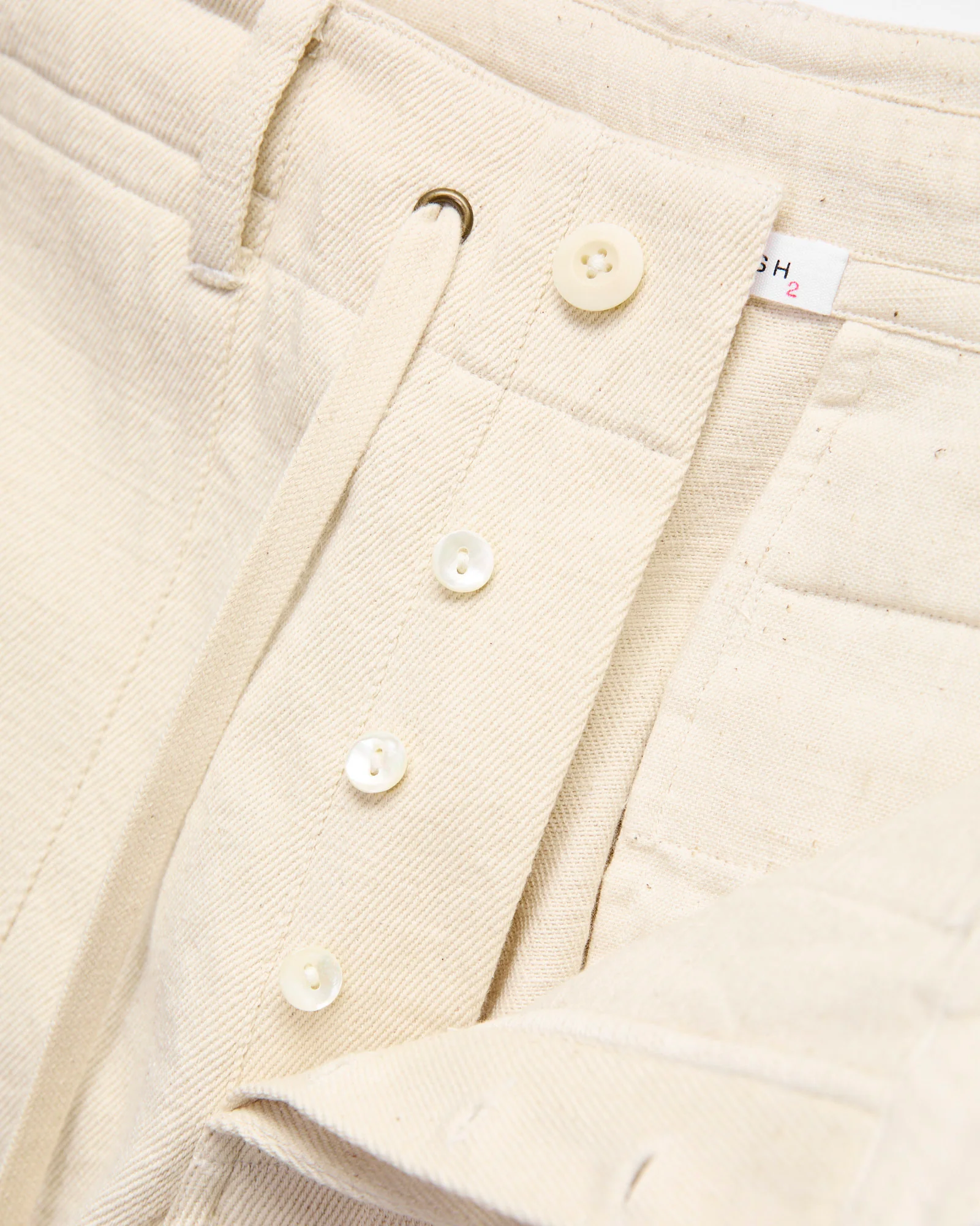 Obelisk Pant in Natural Undyed Powerloom Denim - Image 6