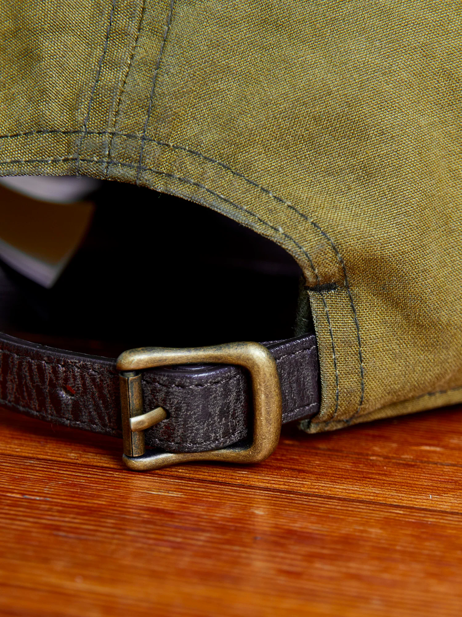 Oilcloth Baseball Cap in Explorer Olive - Image 6
