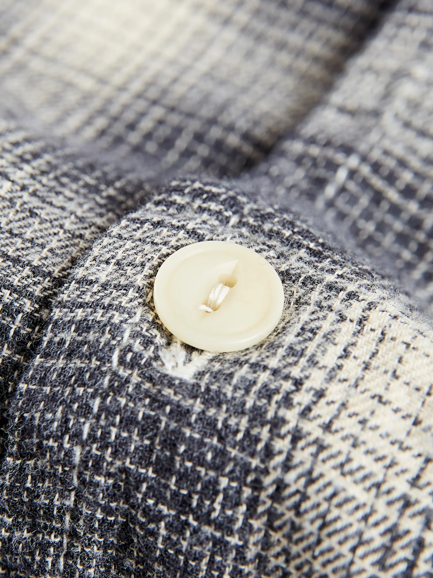 Ombre Nel Checked Flannel Shirt in Black - Image 5