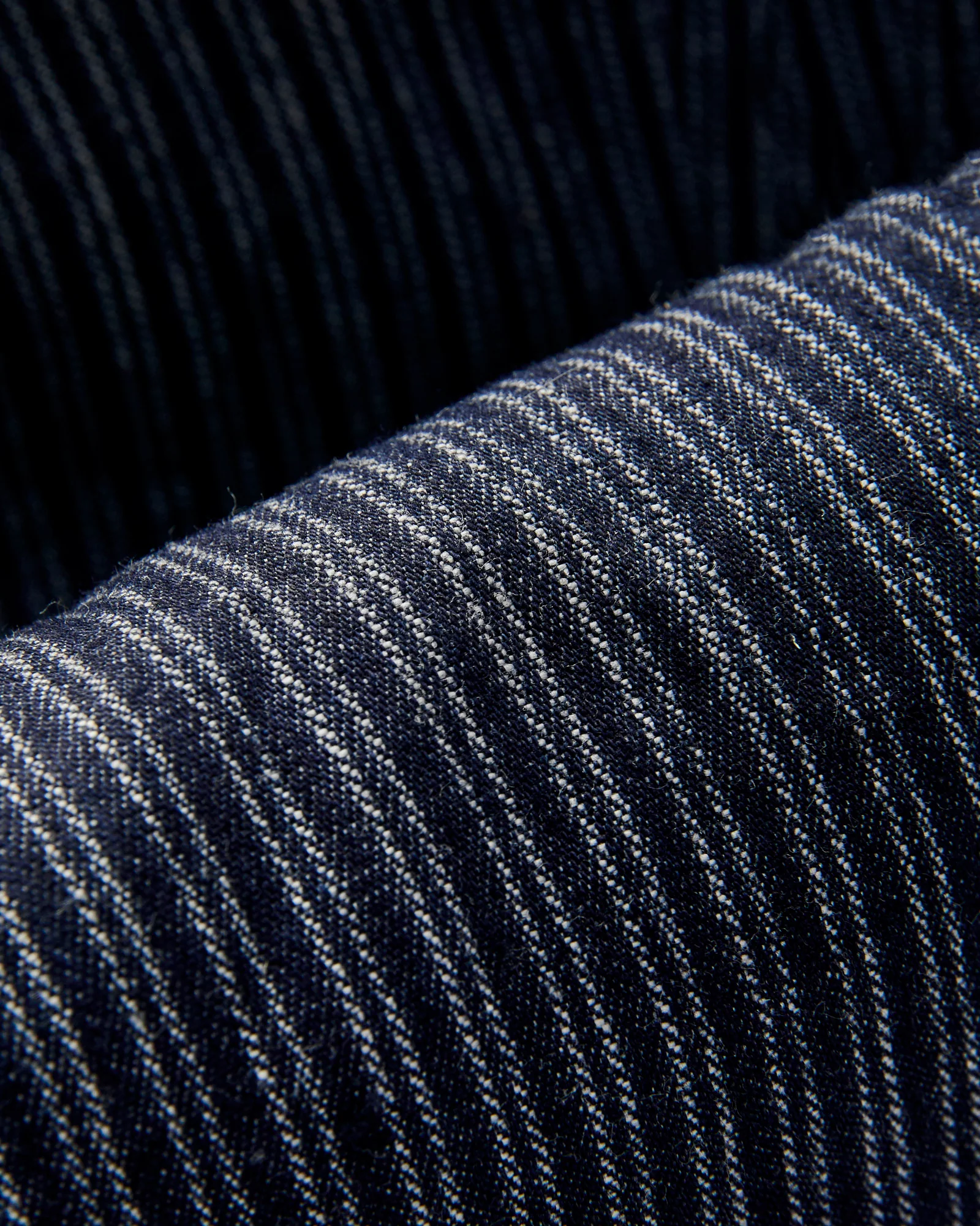 OR-1123 Tailor Work Trousers in Indigo Stripe - Image 8