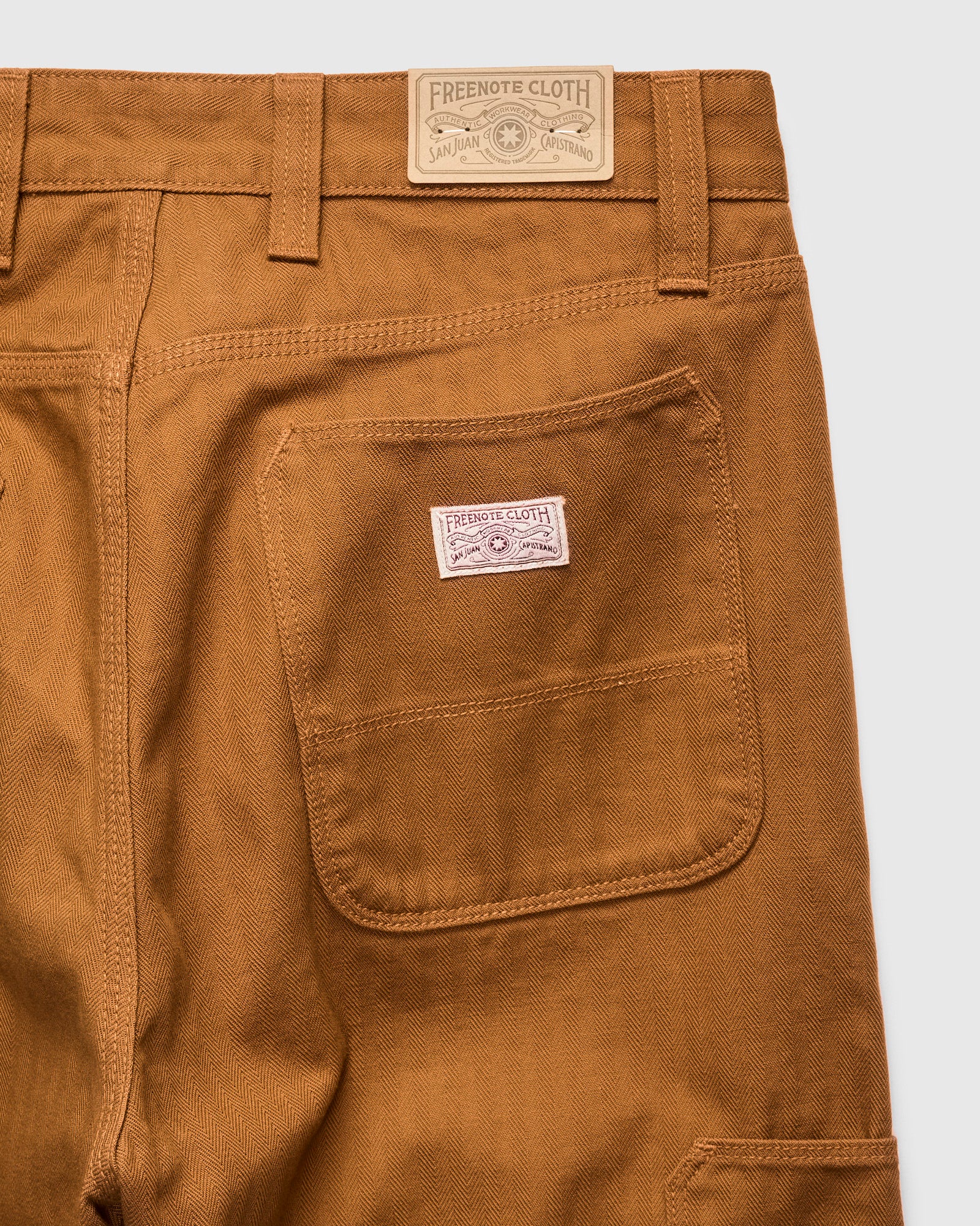 Ortega Pant in 13oz Rust Herringbone - Image 3