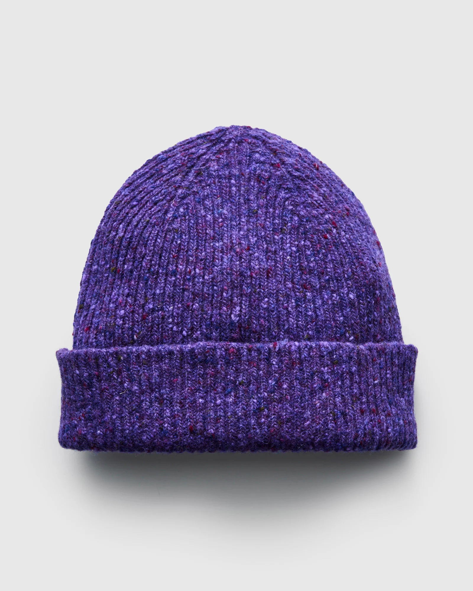 "Out of the Blue" Wool Beanie in Purple Dream - Image 3