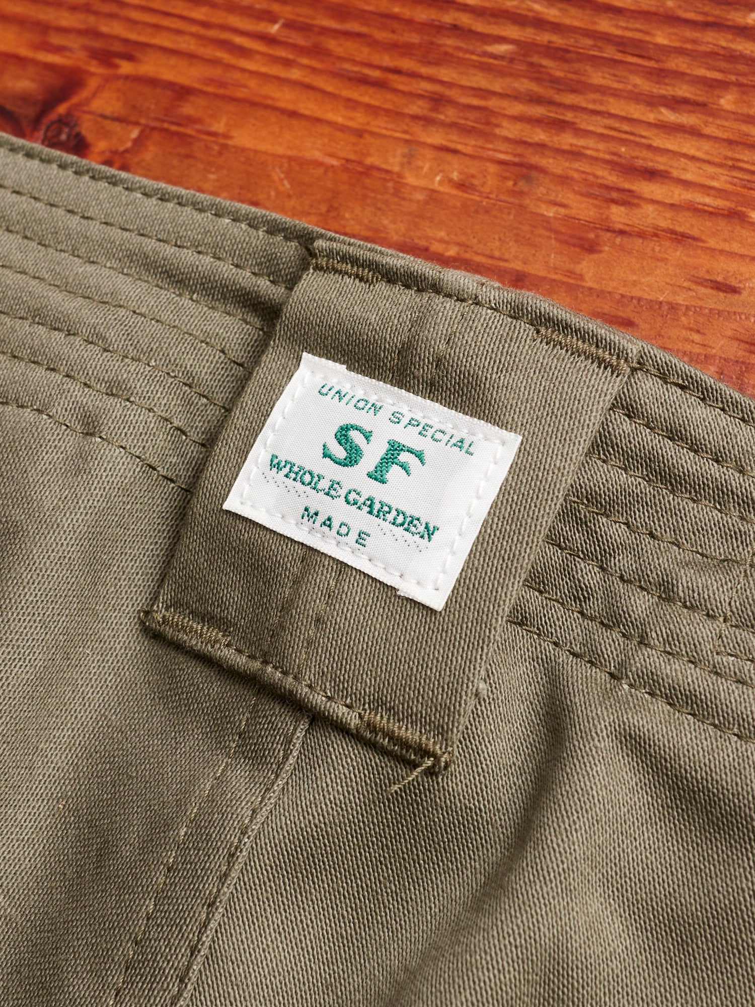 Overgrown Pants in Olive Military Satin - Image 13