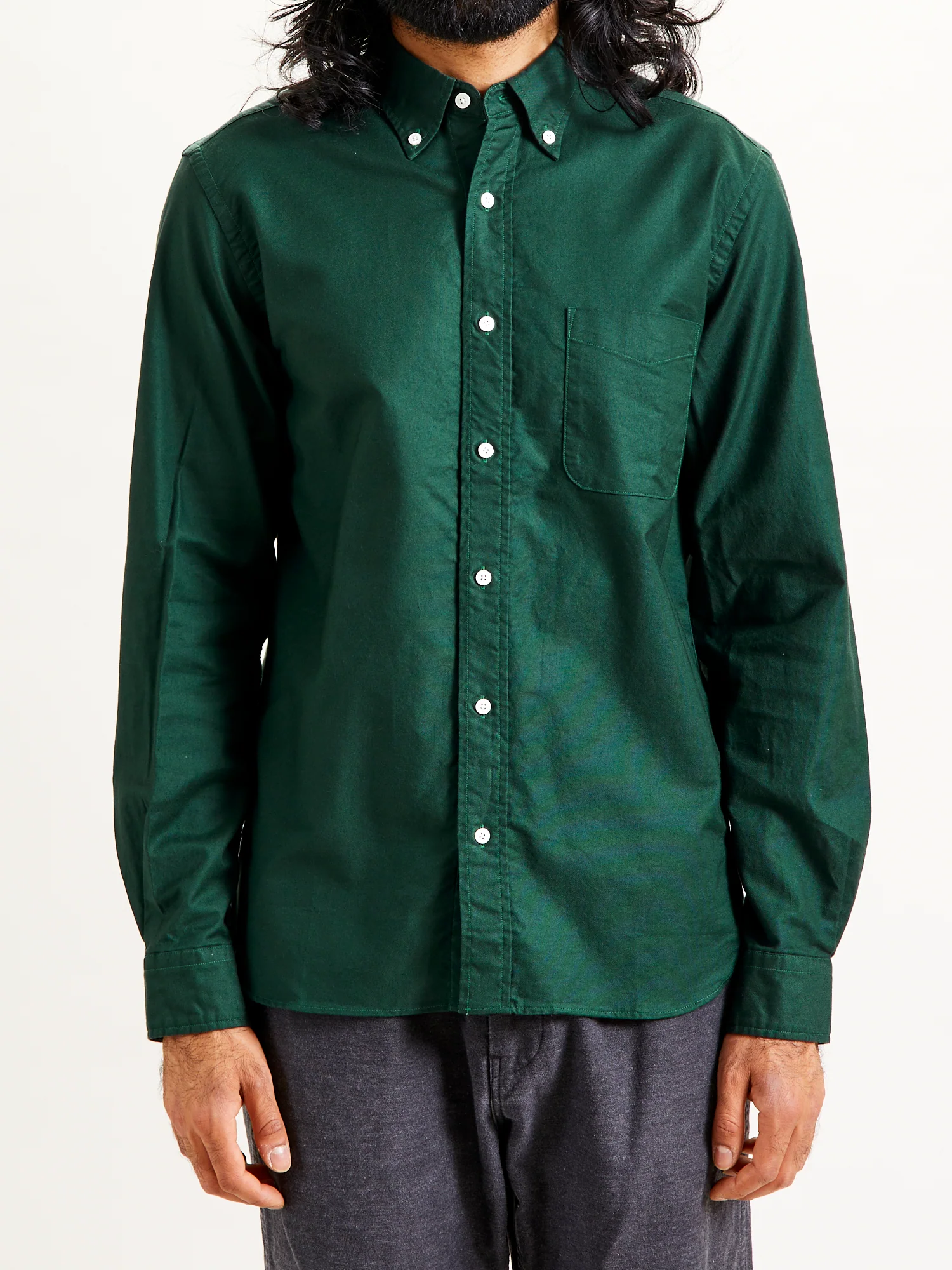 Oxford Button-Down Shirt in Green - Image 2