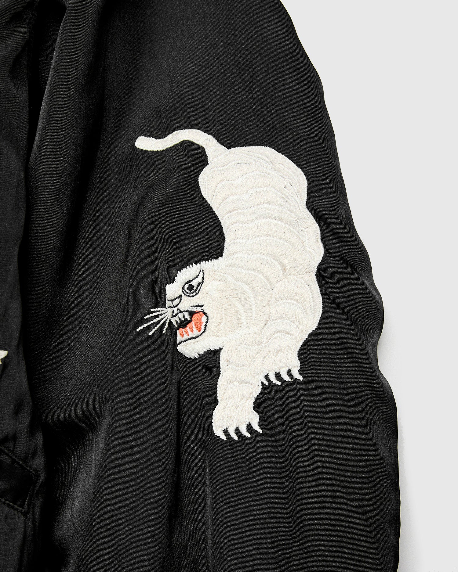 "Panther" Reversible Nylon Twill MA-1 Bomber Jacket in Brown - Image 13