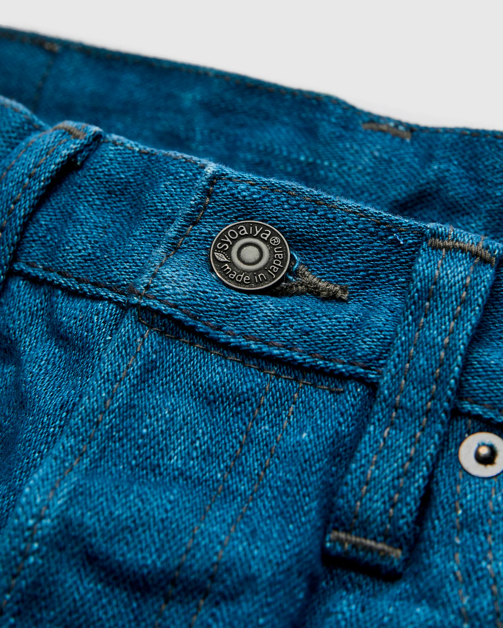 PBO-002-005 "Asagi" 16.5oz Rinsed Selvedge Denim - Slim Straight Fit - Image 7