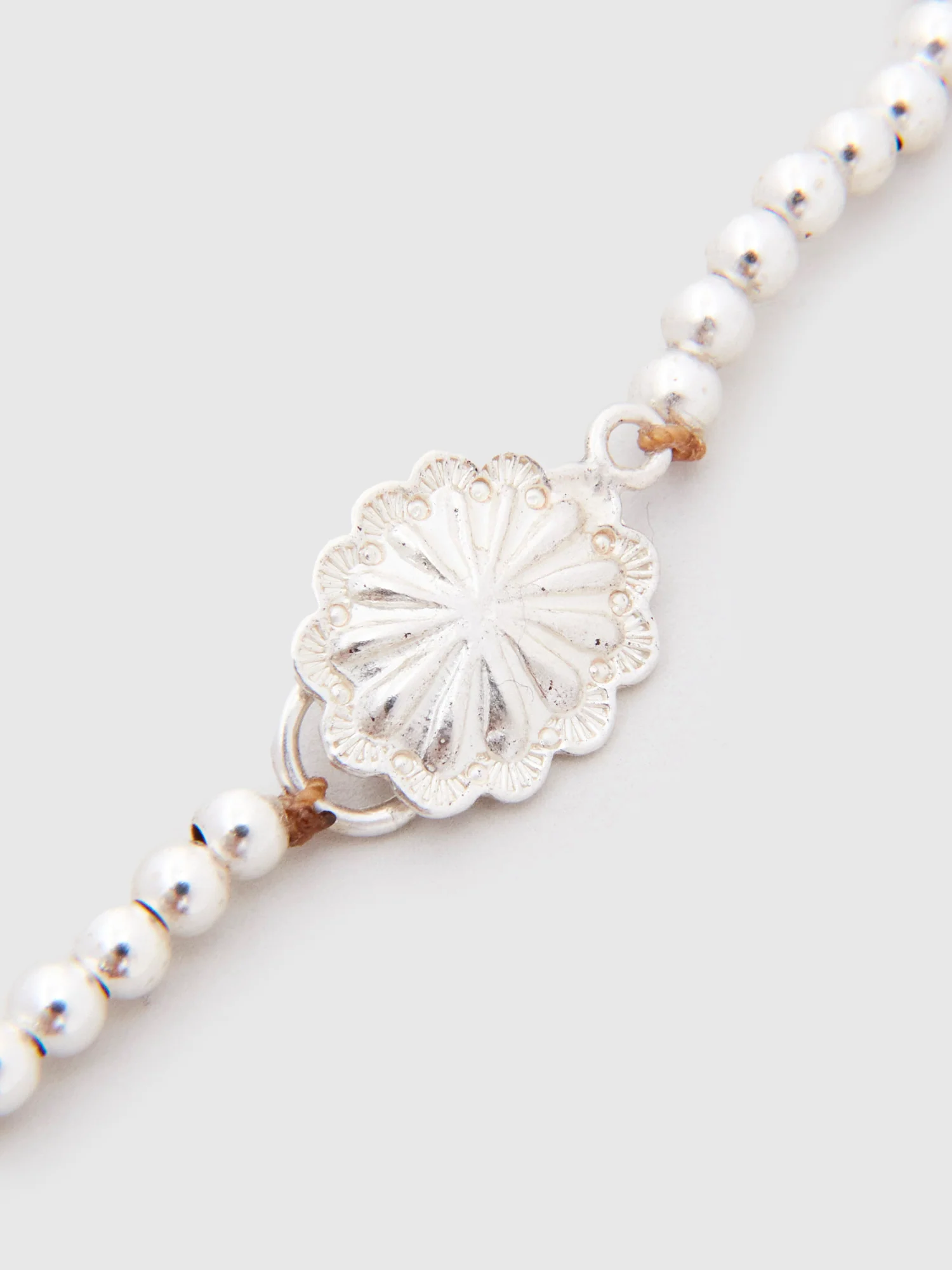 Pherrow's x Peace Turquoise Cross Necklace in Silver - Image 4