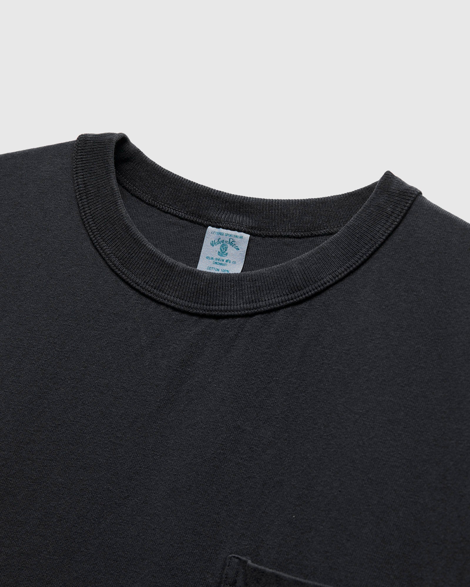Pigment Dyed Pocket Tee in Black - Image 4