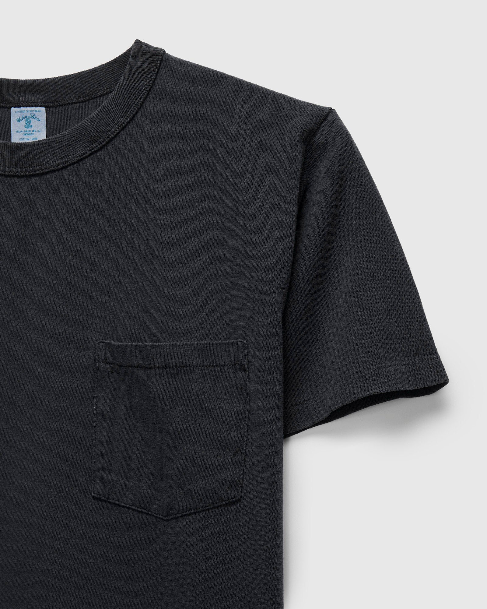 Pigment Dyed Pocket Tee in Black - Image 5