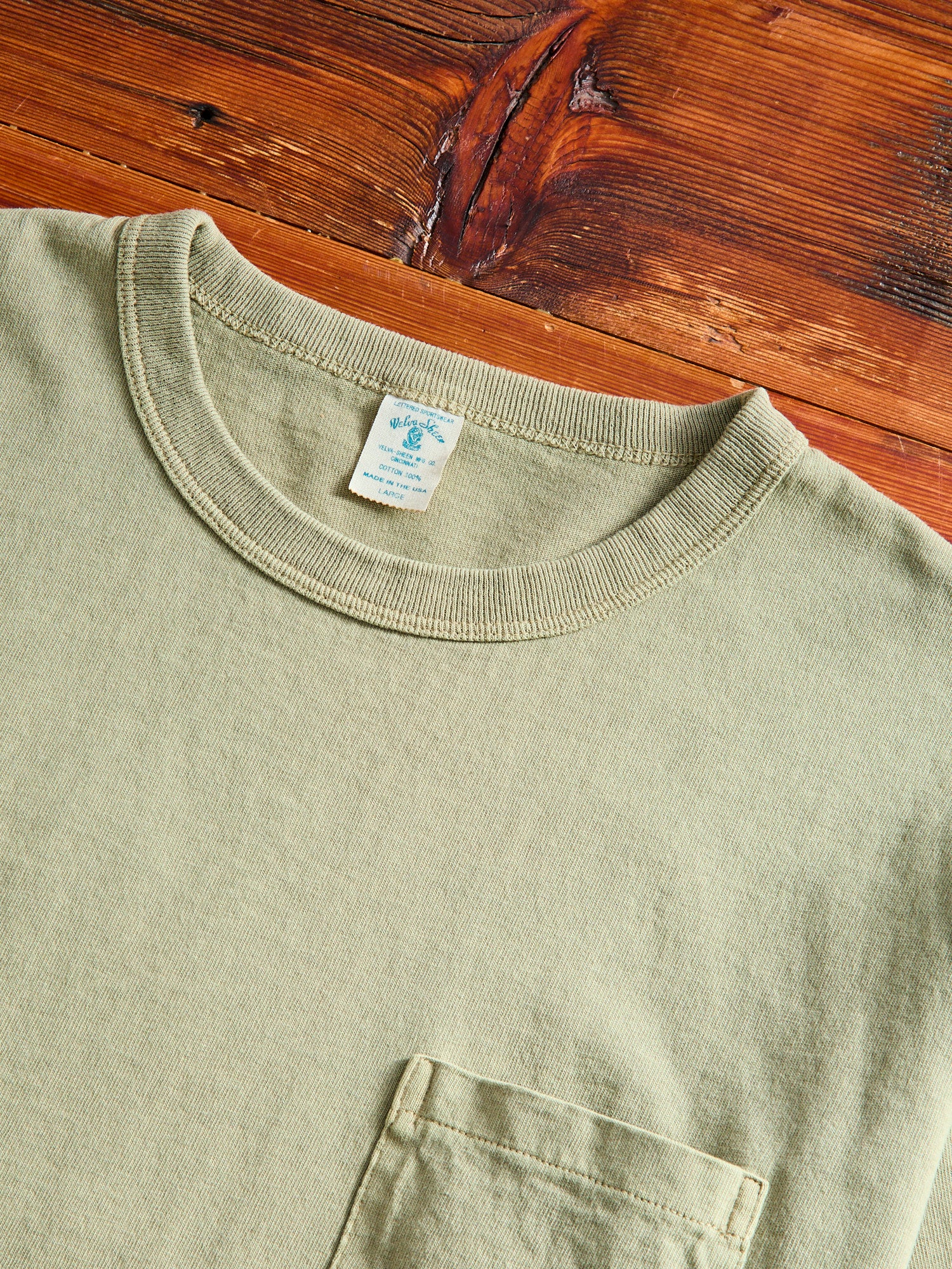 Pigment Dyed Pocket Tee in Dusty Zeder - Image 3