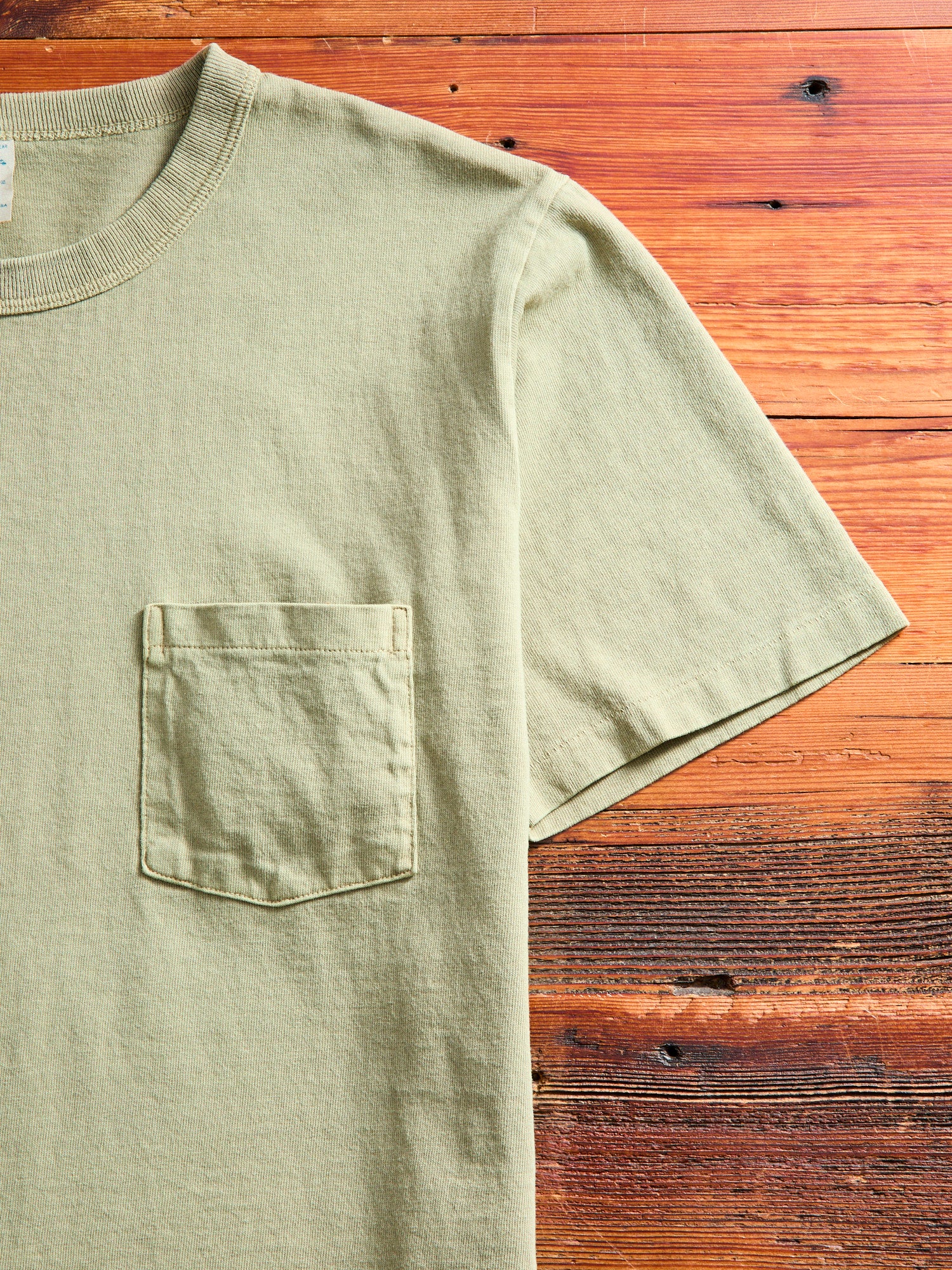 Pigment Dyed Pocket Tee in Dusty Zeder - Image 4