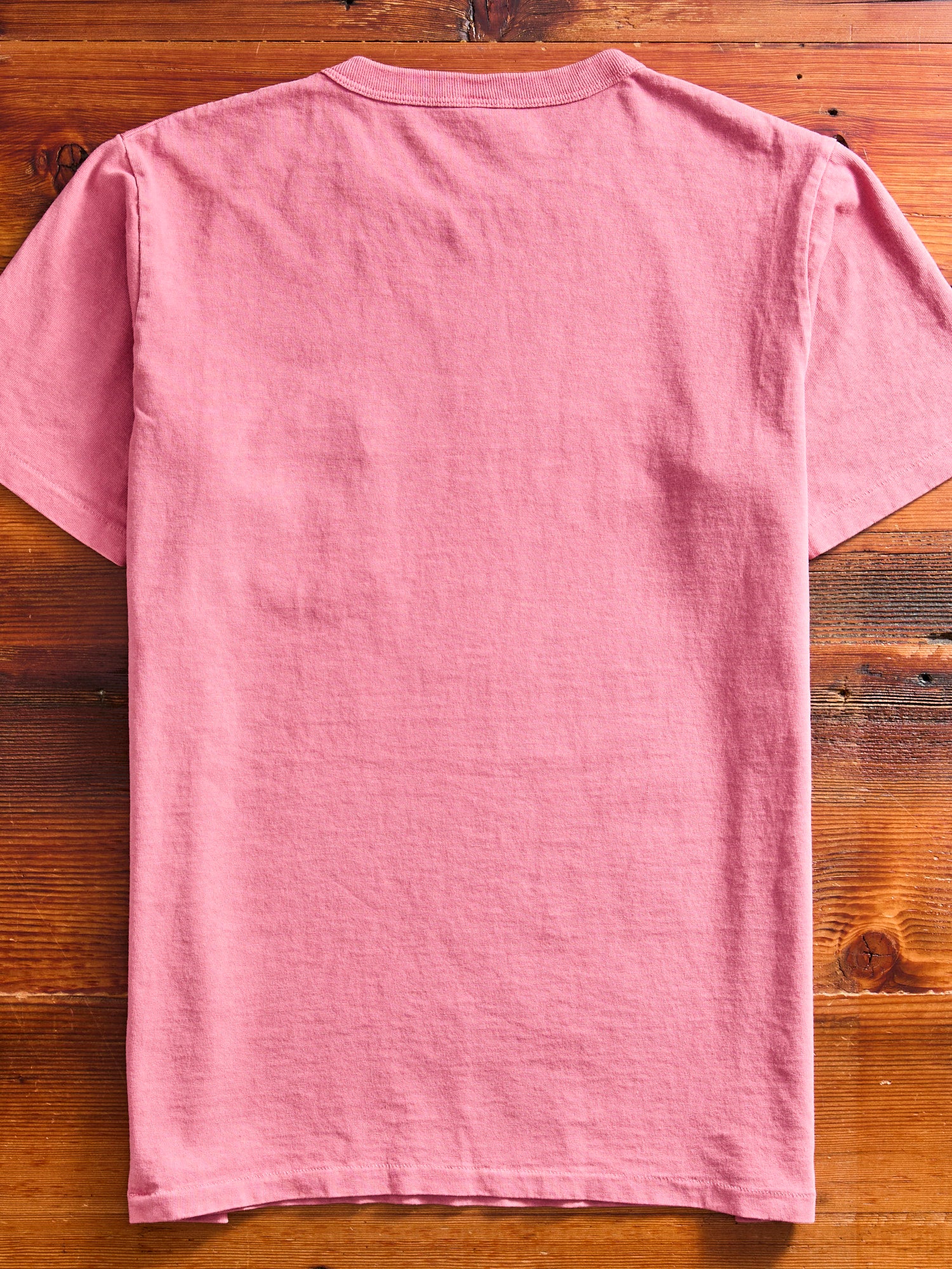Pigment Dyed Pocket Tee in Red Grey - Image 7