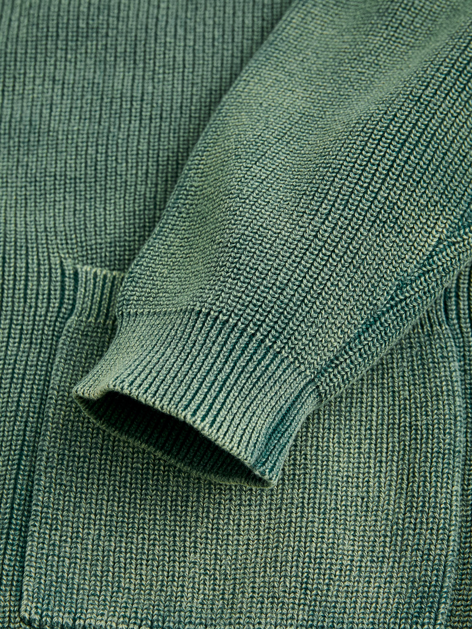 Pigment Dye Summer Cardigan in Faded Green - Image 6