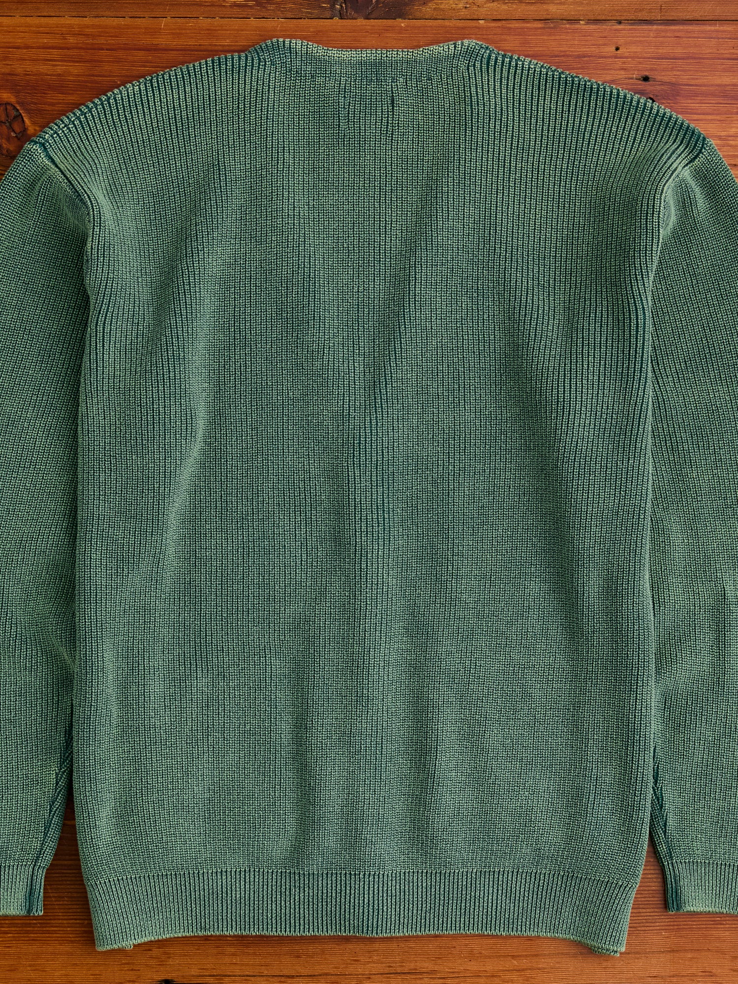 Pigment Dye Summer Cardigan in Faded Green - Image 8