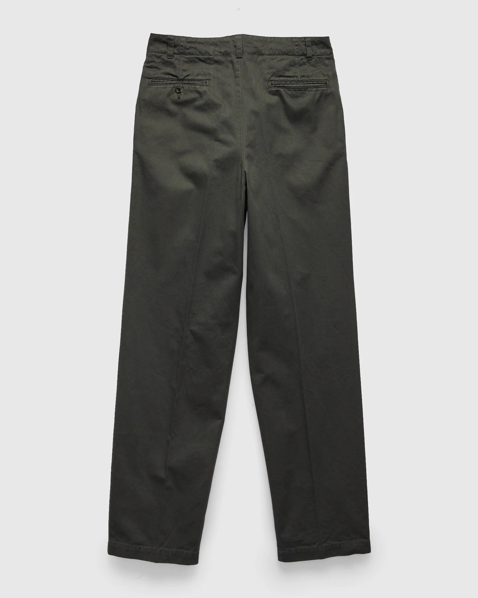 Pigment Dyed Wide Slacks in Green - Image 2