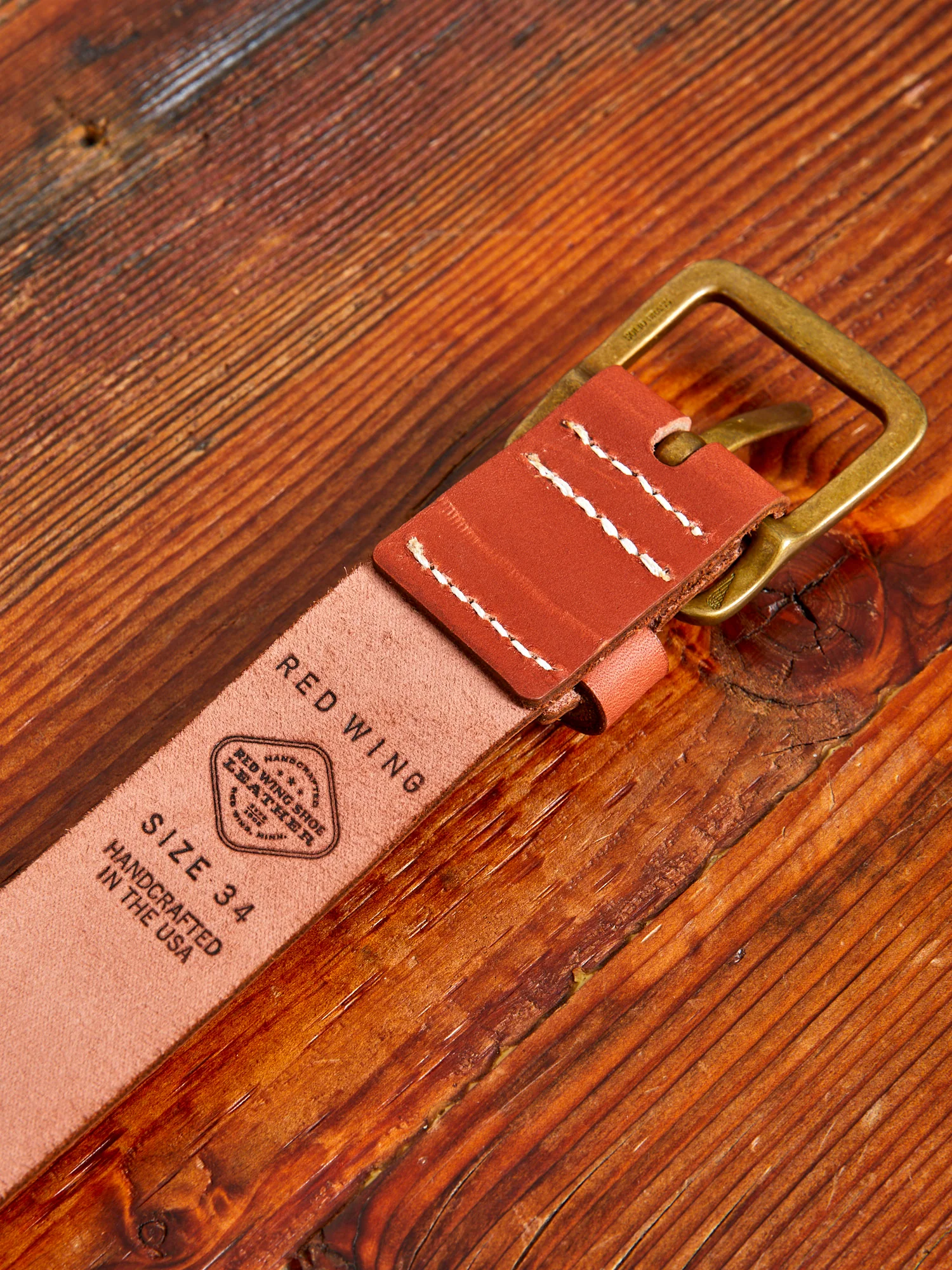 Pioneer Leather Belt in Oro Russet - Image 5
