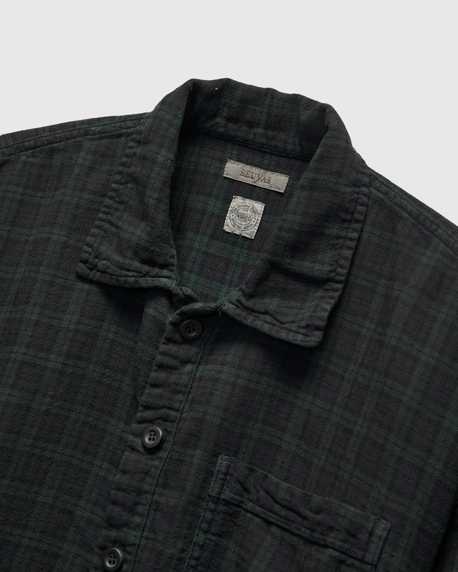Plaid Comfy Shirt in Dark Blue - Image 3
