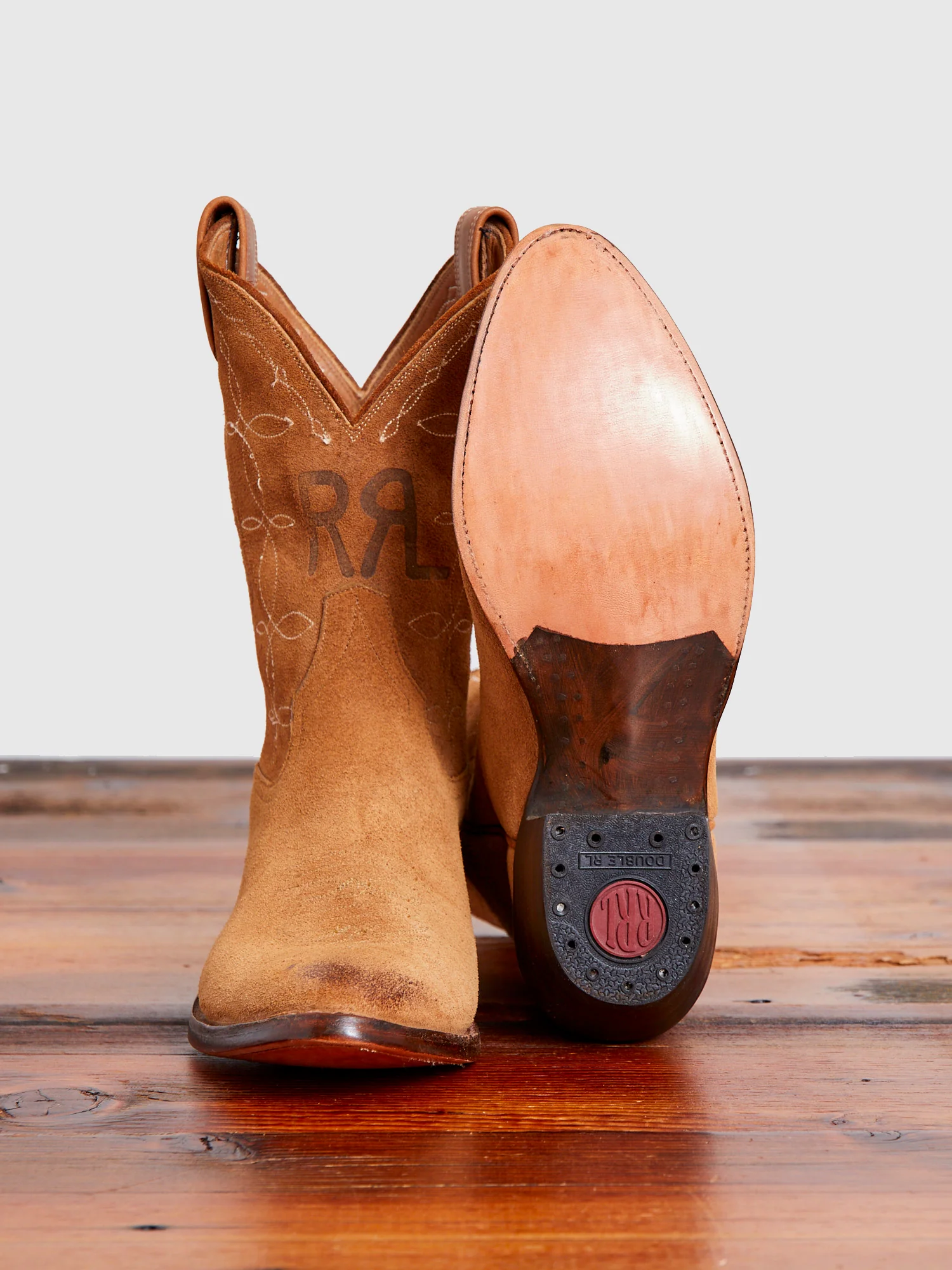 Plainview Suede Cowboy Boot in Light Java - Image 5