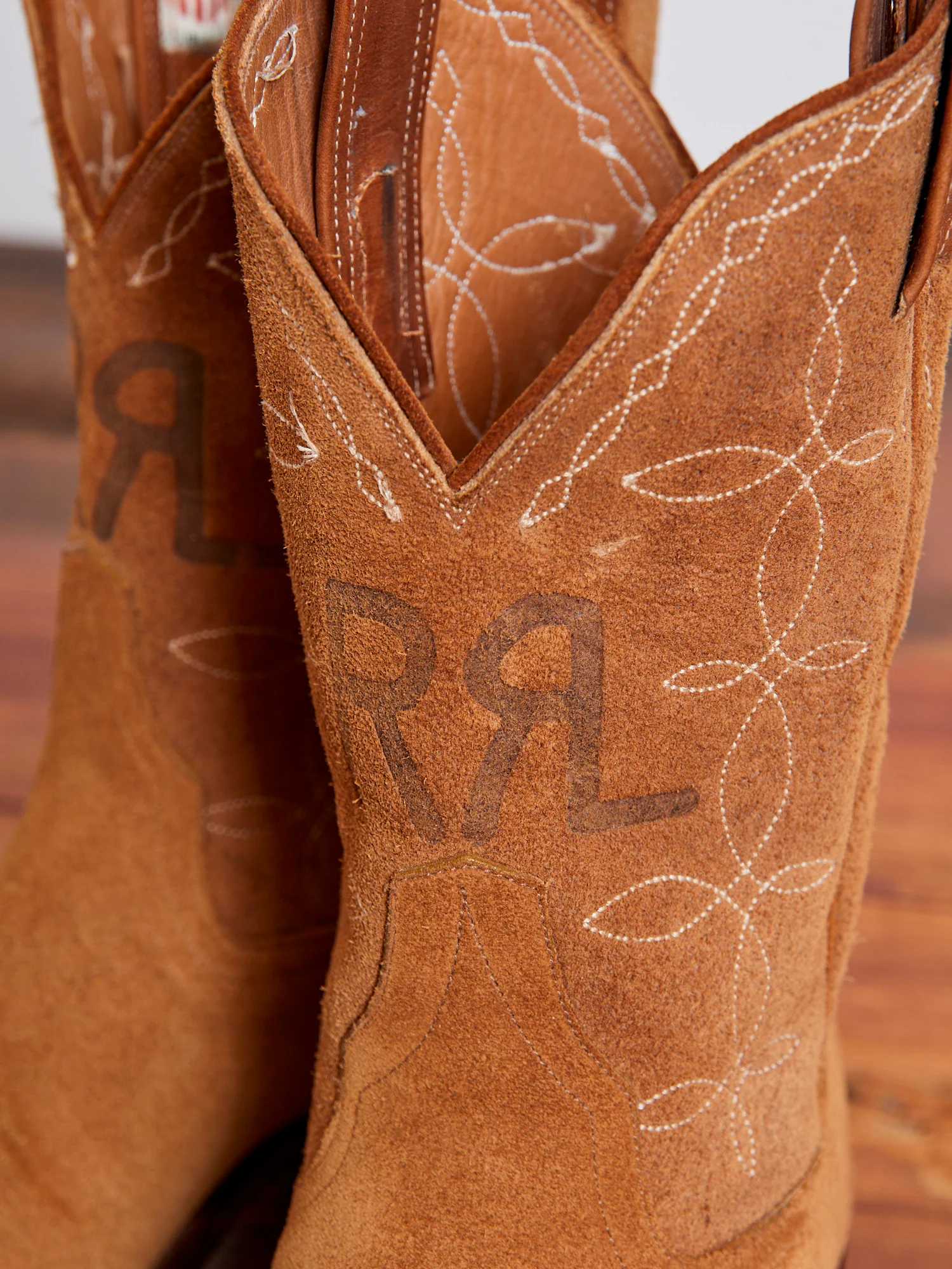 Plainview Suede Cowboy Boot in Light Java - Image 9