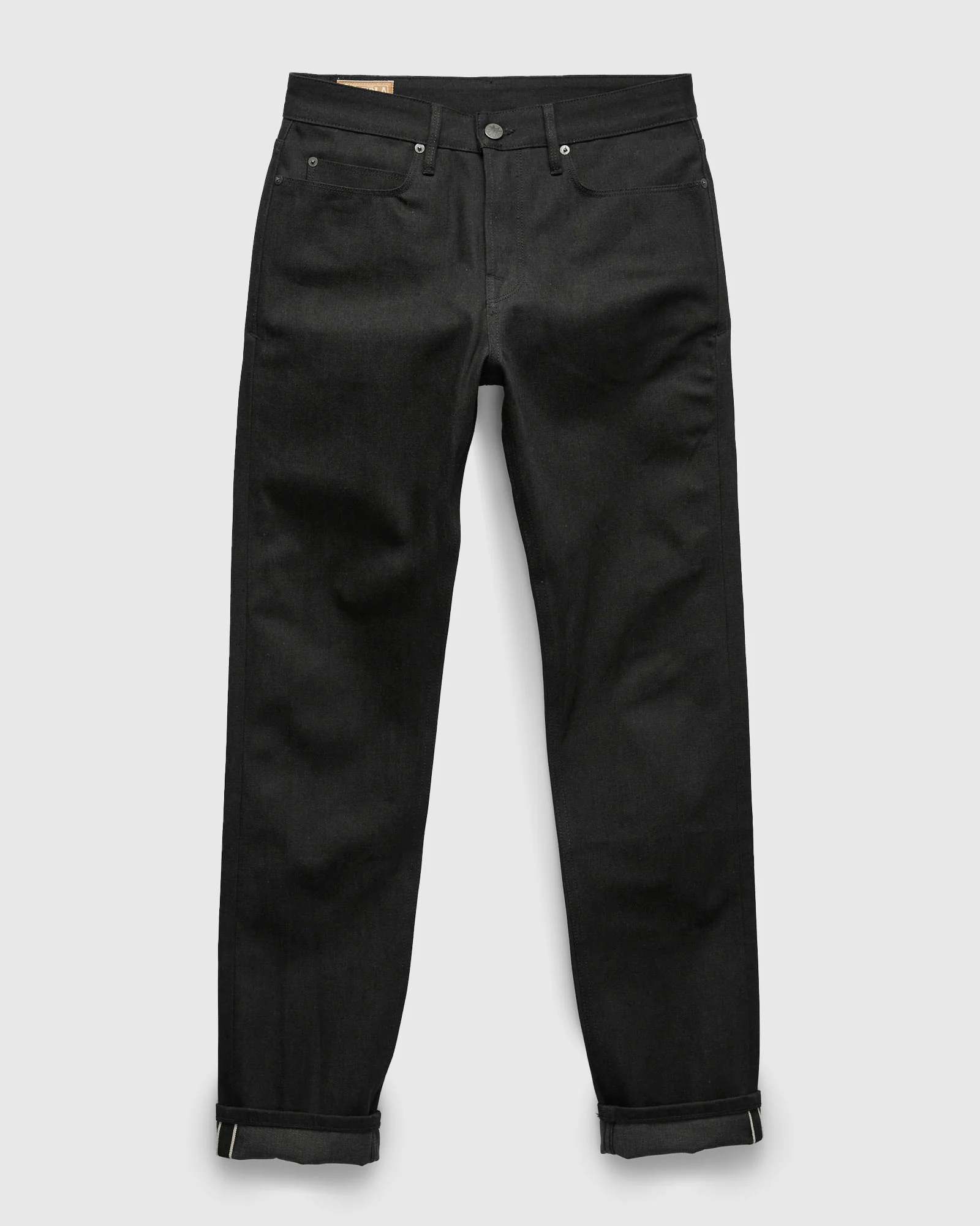 "Portola" 14.25oz Black Grey Selvedge Denim - Tapered Fit - Image 2