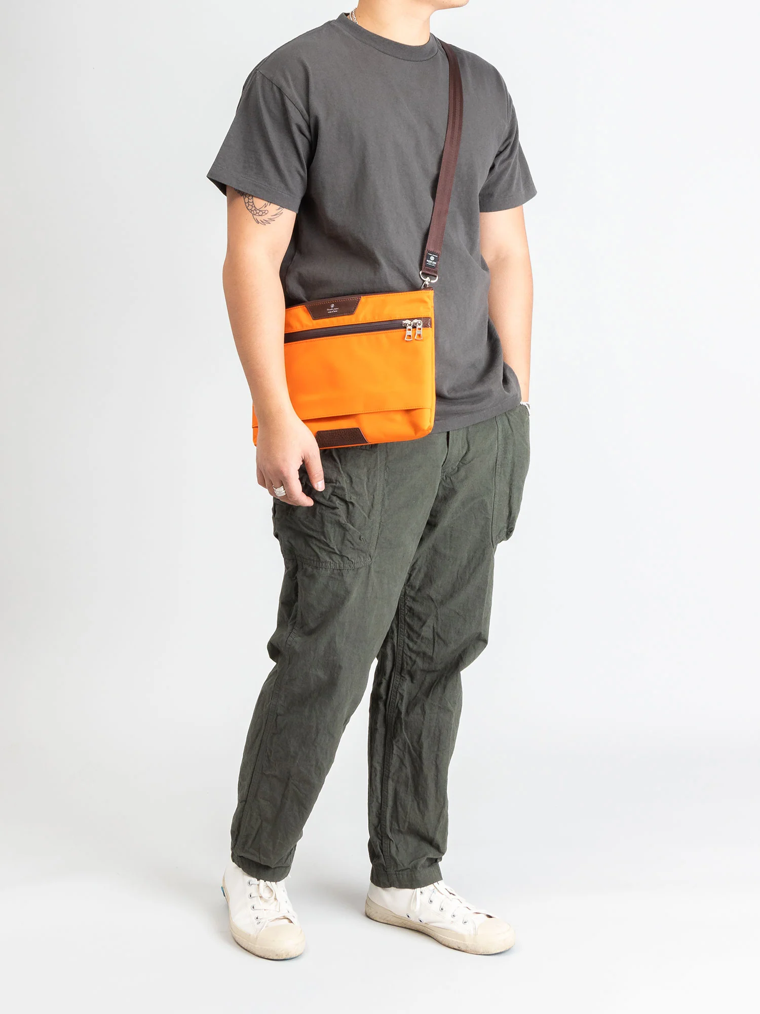 Progress Sacoche Bag in Orange - Image 11